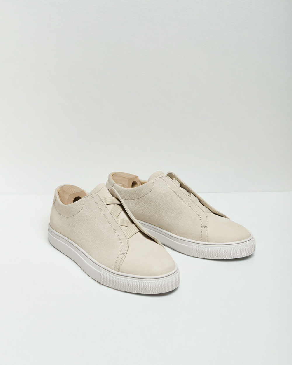 Vellano Alno Beige Nubuck Leather Sneakers