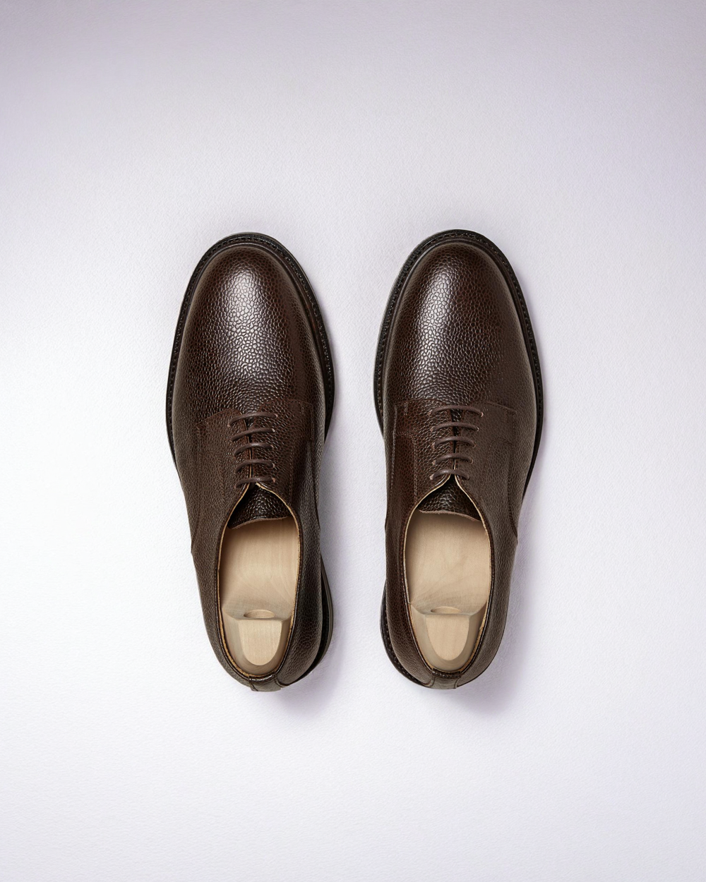 Vellano Boden Dark Brown Leather Derbies