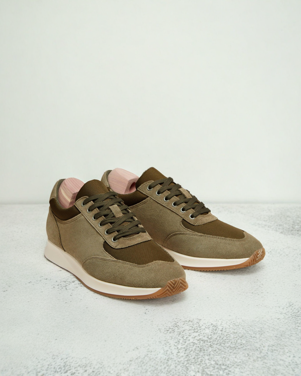 Vellano Stensund Moss Green Suede Sneakers