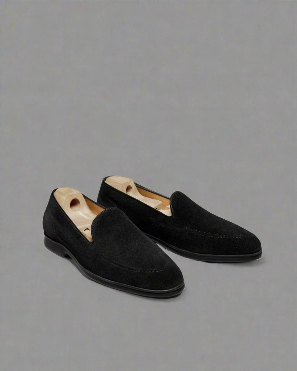 Vellano Branno Black Suede Summer Loafers