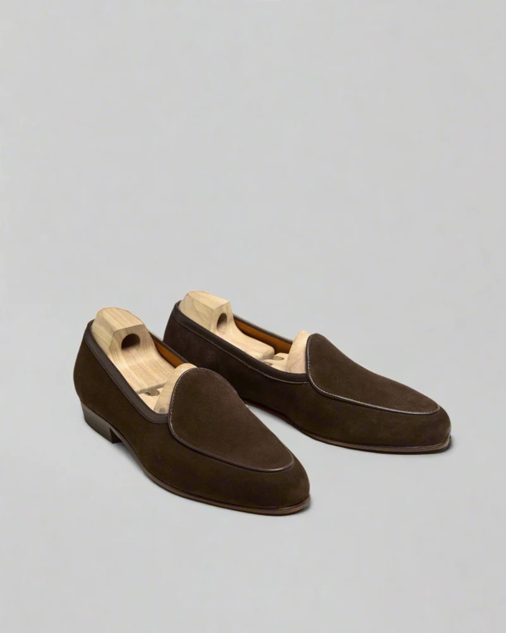 Vellano Angby Dark Brown Suede Loafers