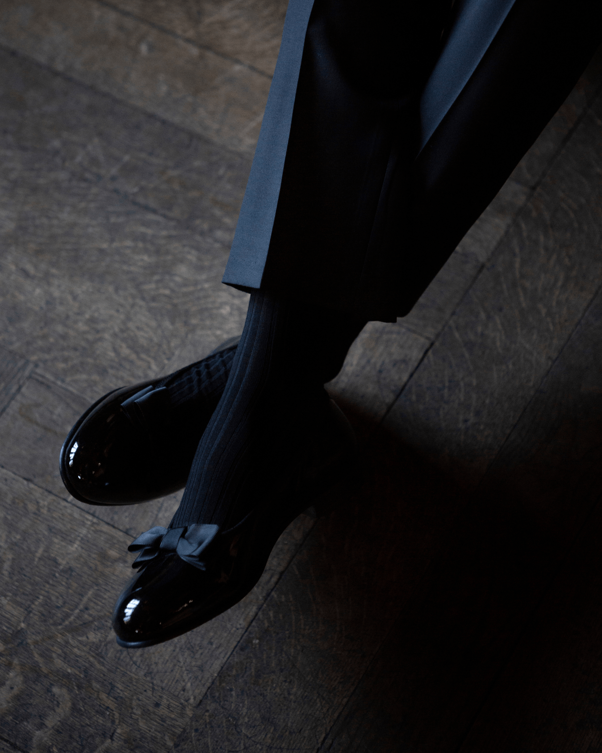 Vellano Rosendal Black Patent Opera Pumps