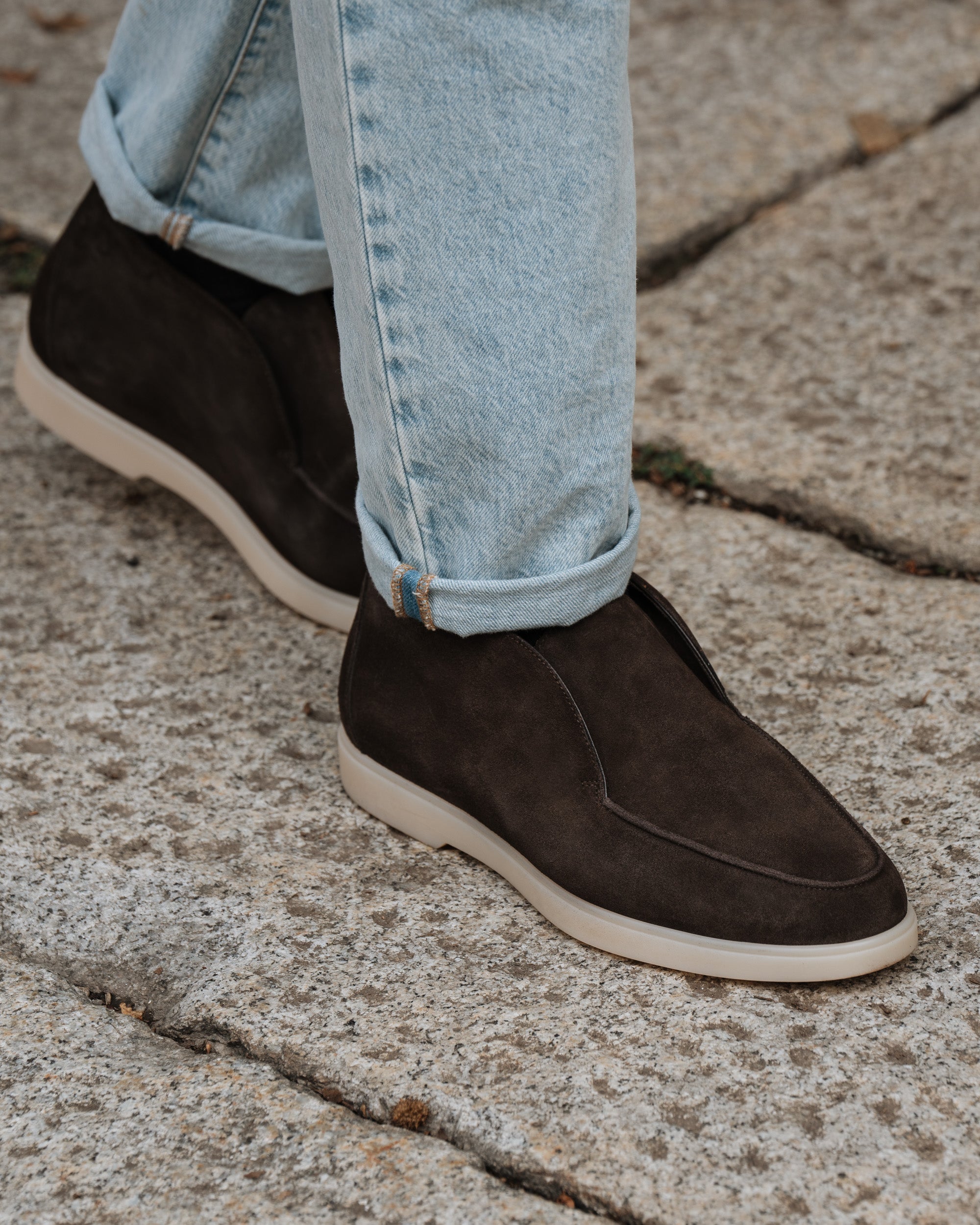 Vellano Bramleigh Dark Brown Suede Loafers