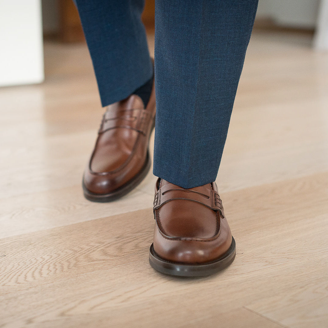Vellano Harrowmere Heritage Penny Loafers Brown