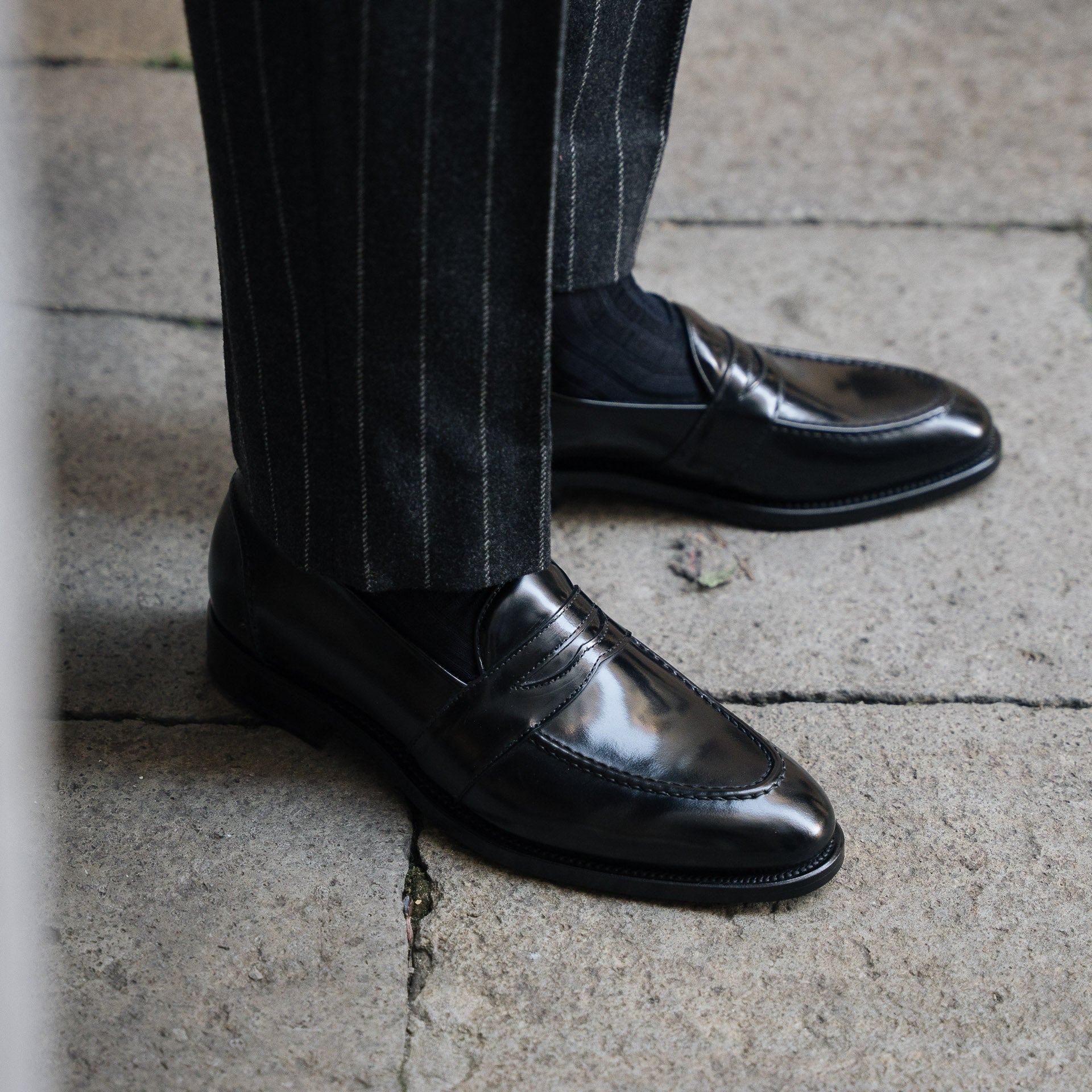 Vellano Harrowmere Sentinel Black Penny Loafers