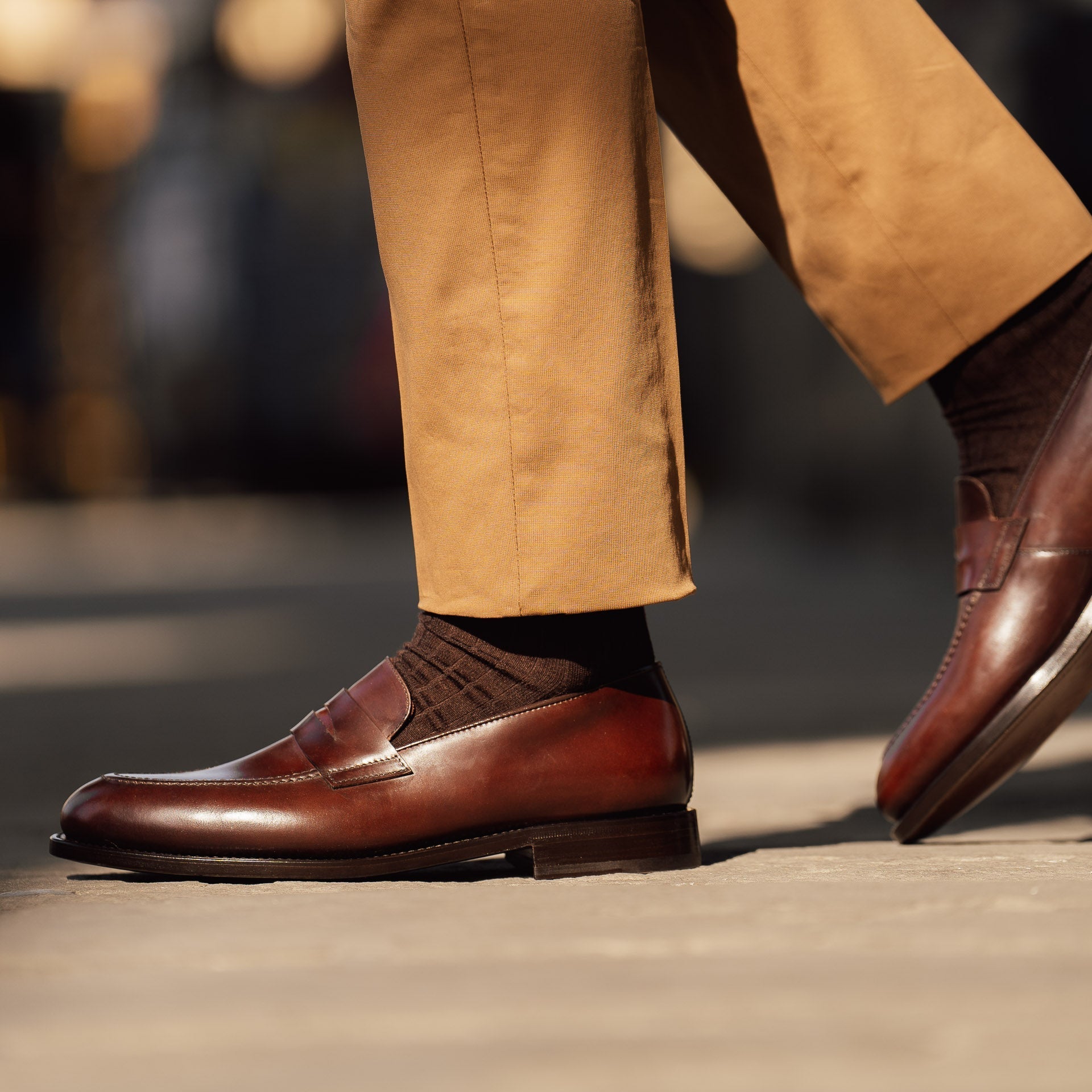 Vellano Eldwyne Dark Brown Cordovan Tapered Loafers