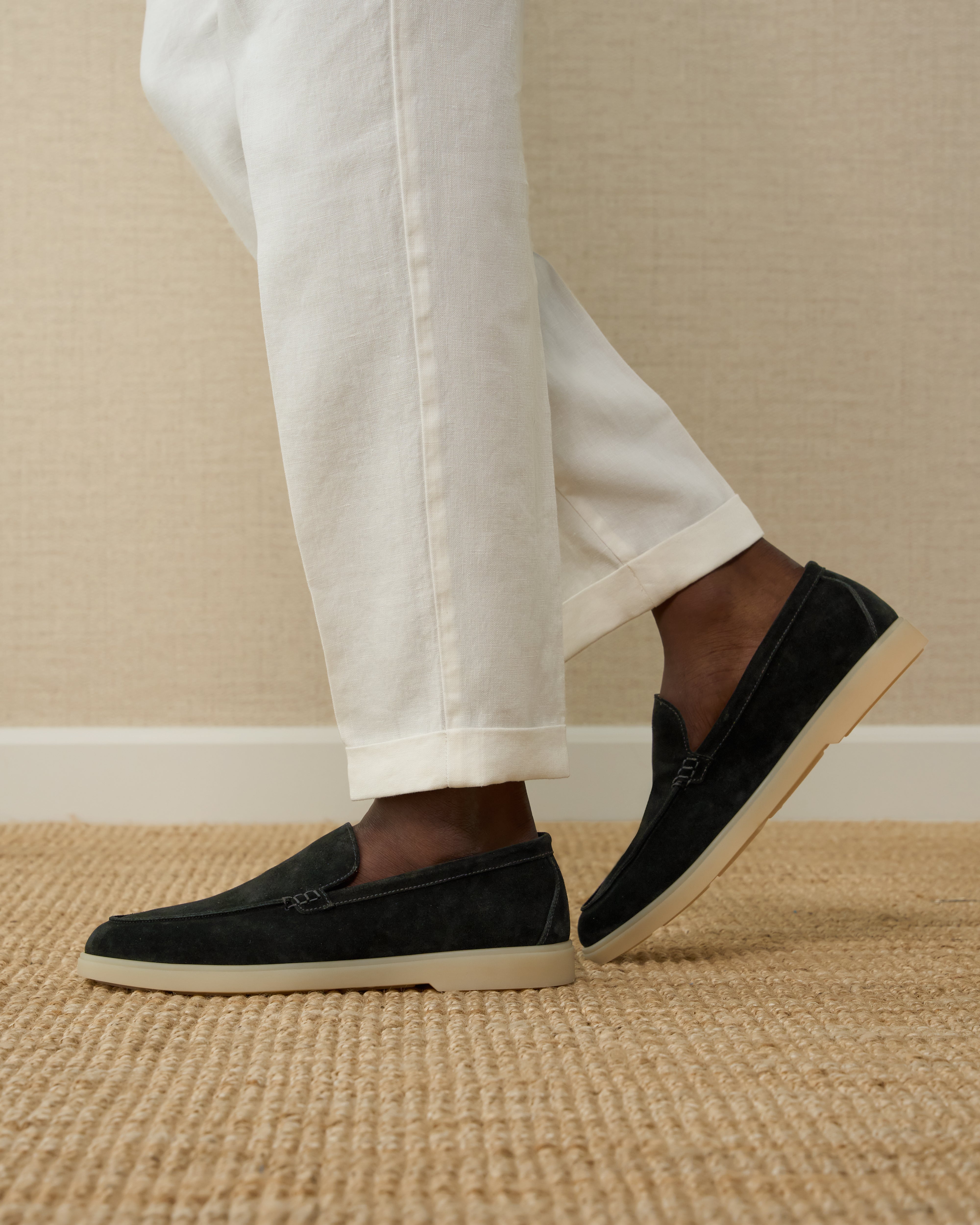 Vellano Calbridge Suede Loafers in Black