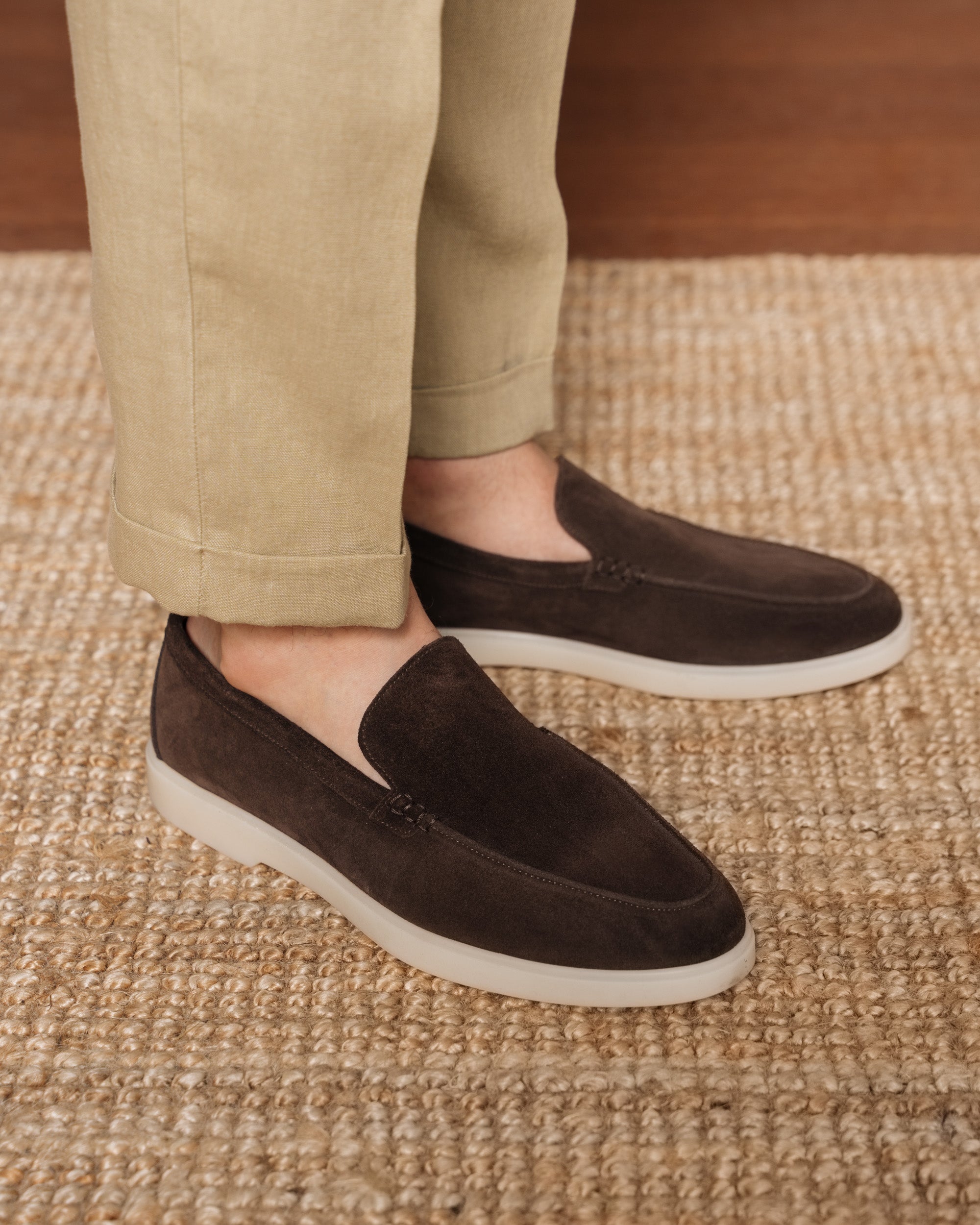 Vellano Calbridge Suede Loafers in Dark Brown