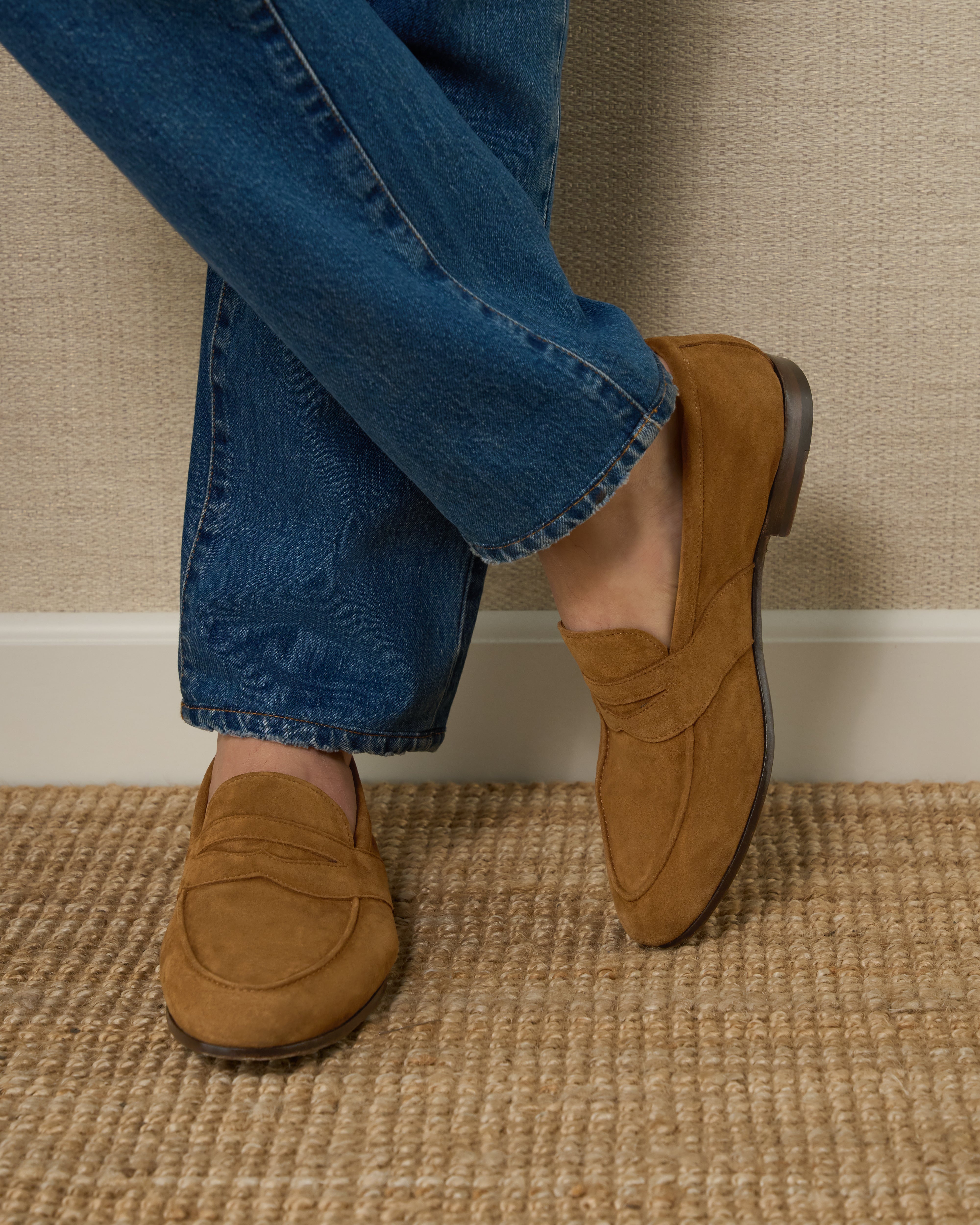 Vellano Gabellee Tobacco Suede Loafers