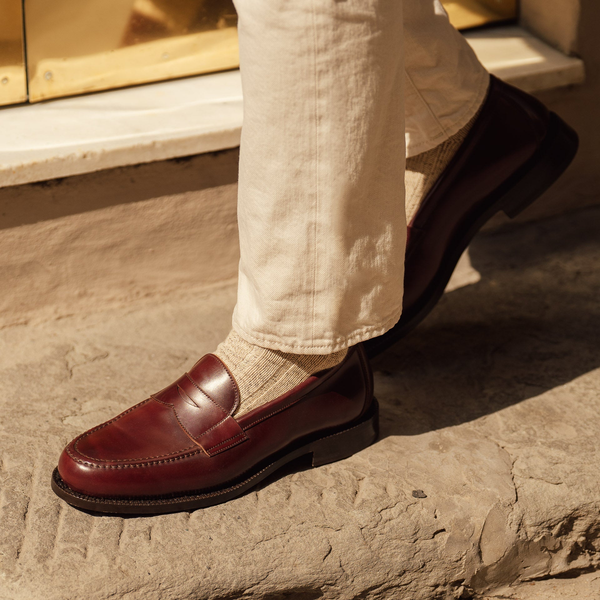Vellano Dovermoor Burgundy Cordovan Loafers