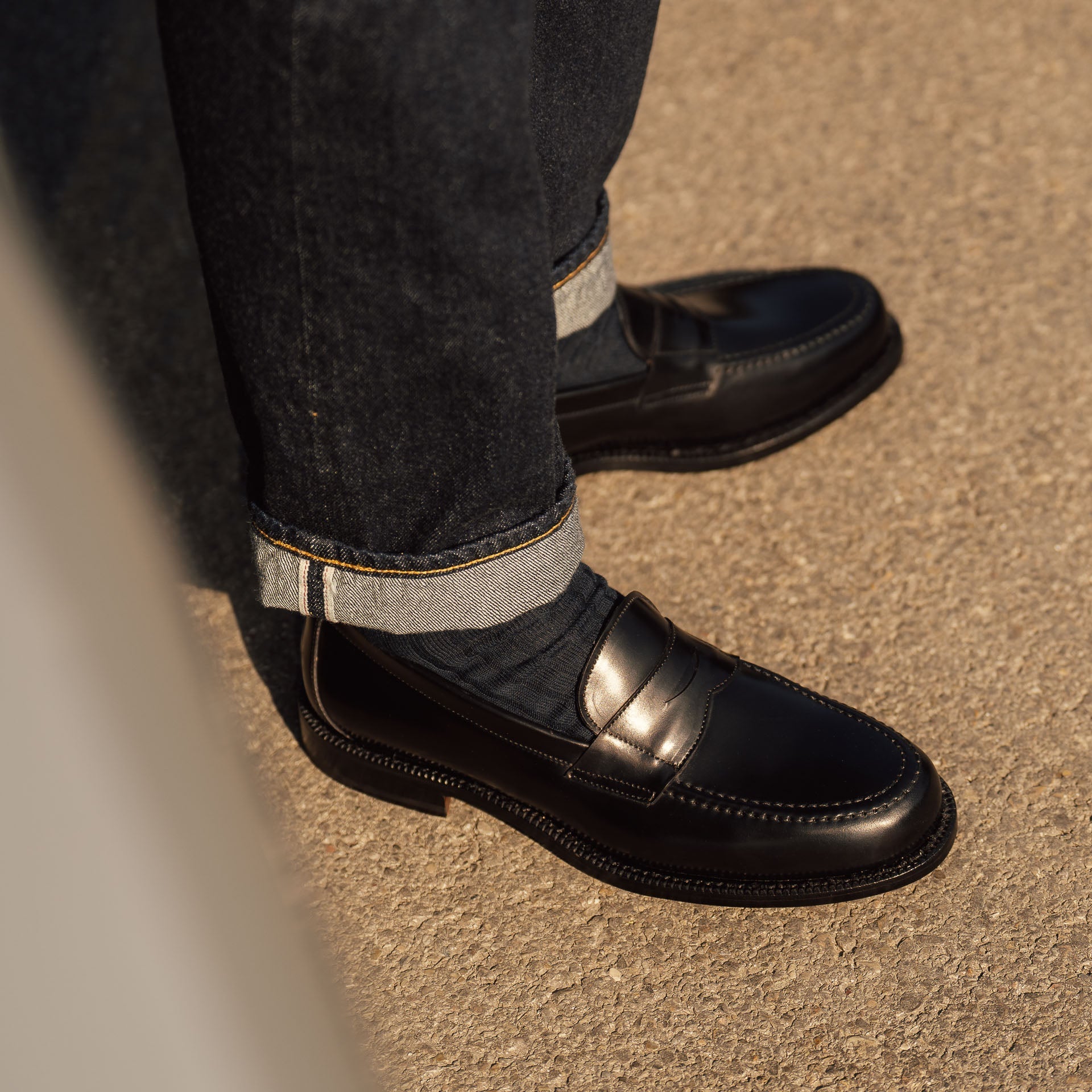 Vellano Dovermoor Black Cordovan Loafers