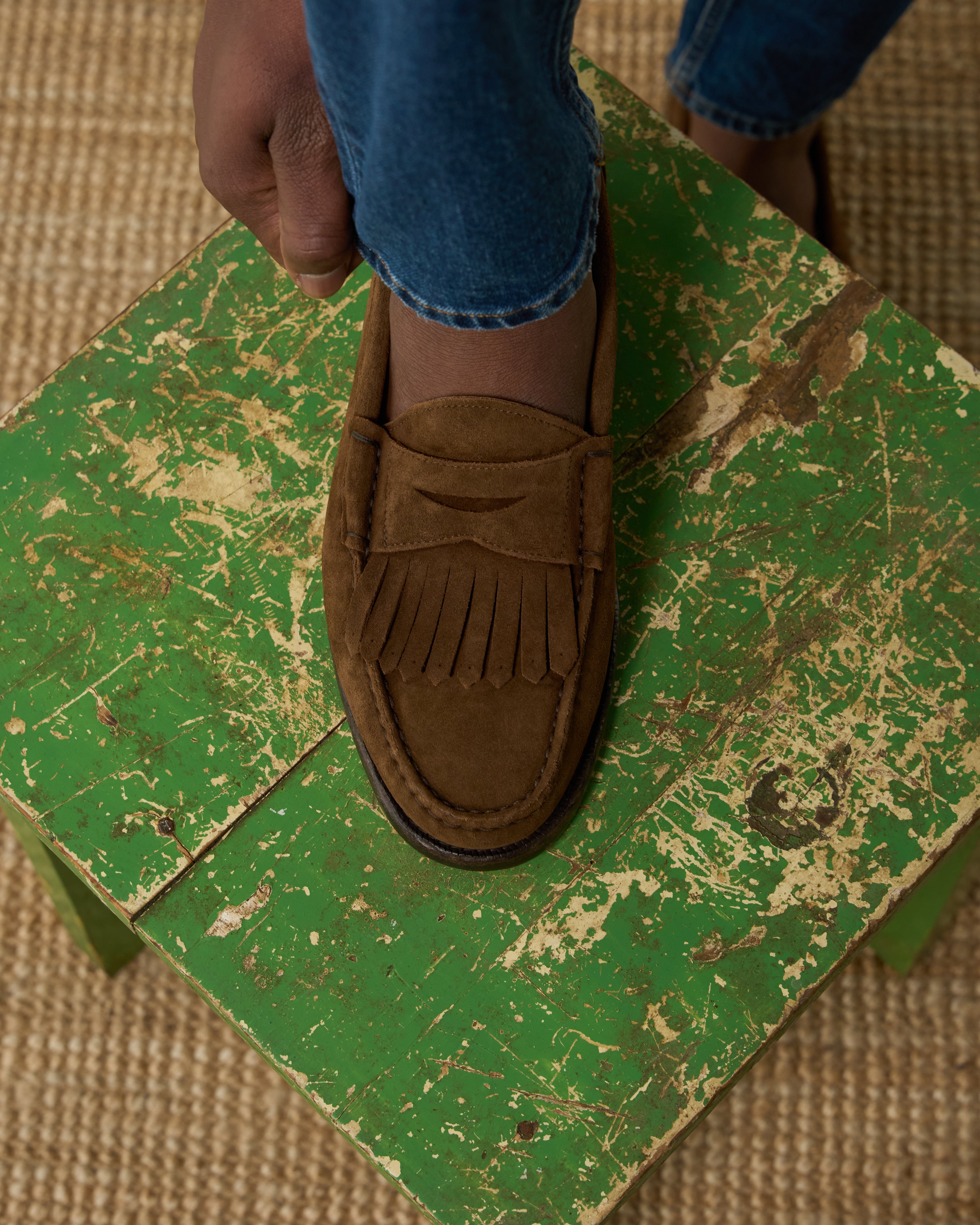 Vellano Tobacco Brown Penny Loafers