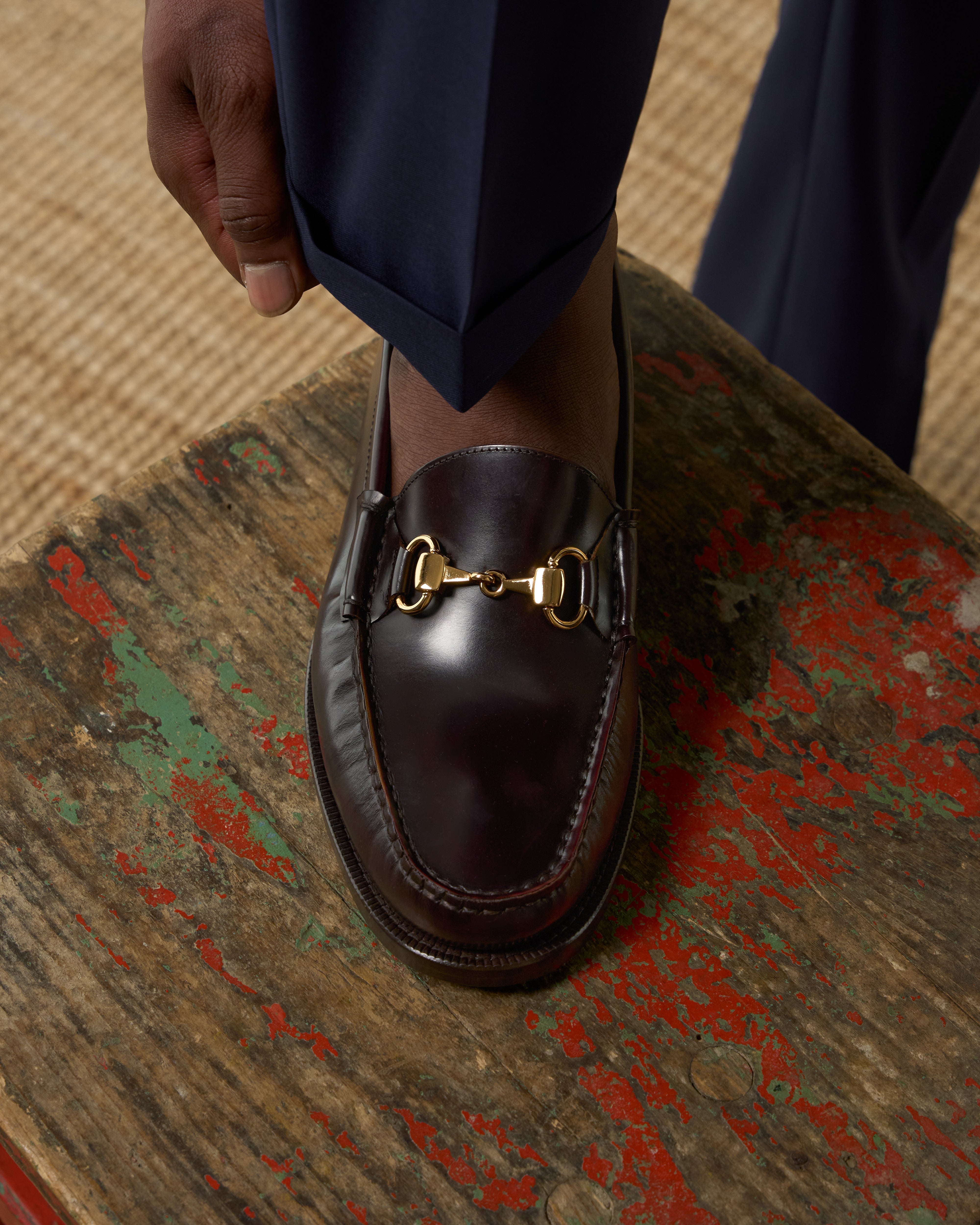 Vellano Raiser Black Leather Loafers