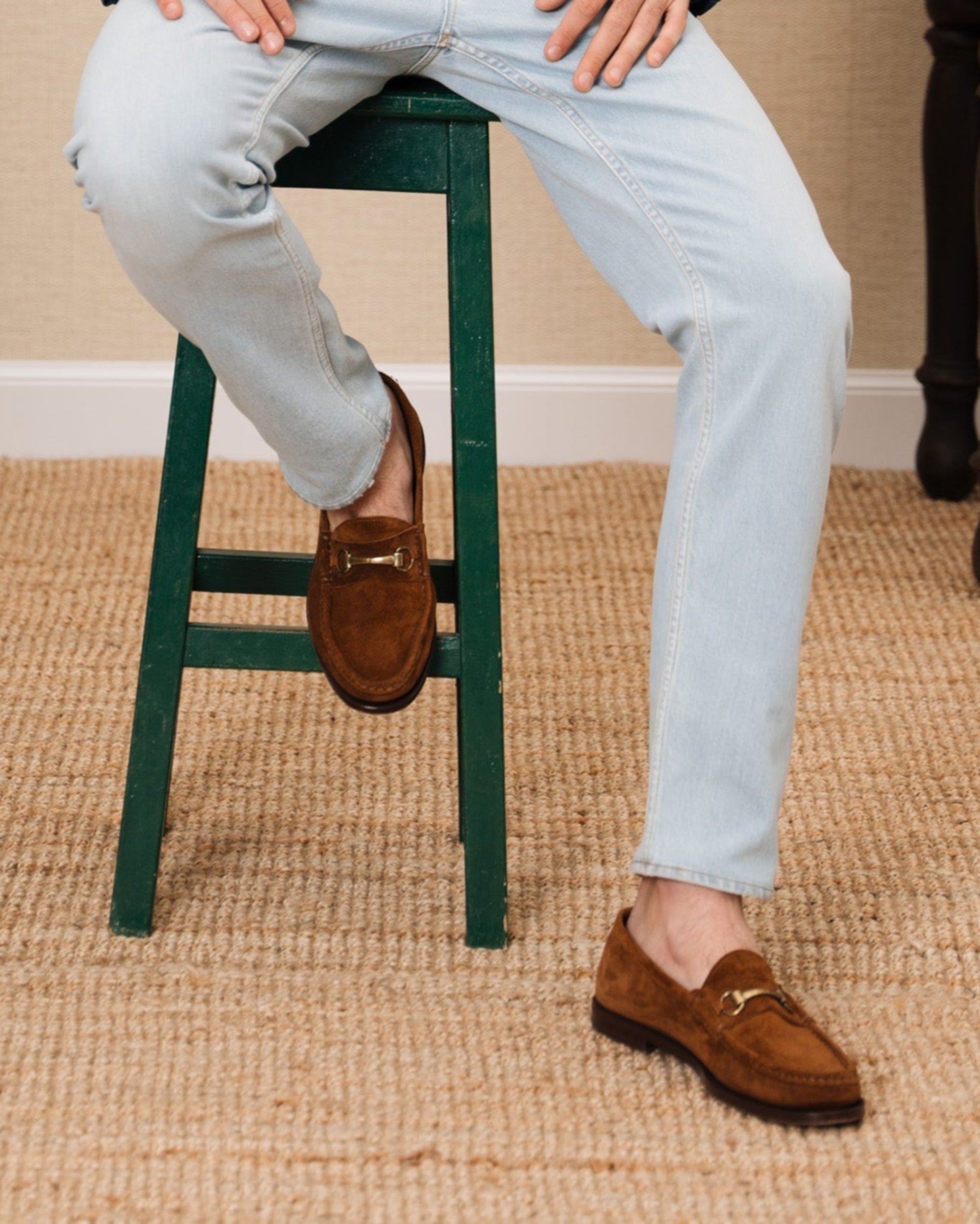 Vellano Milano Tobacco Suede Loafers