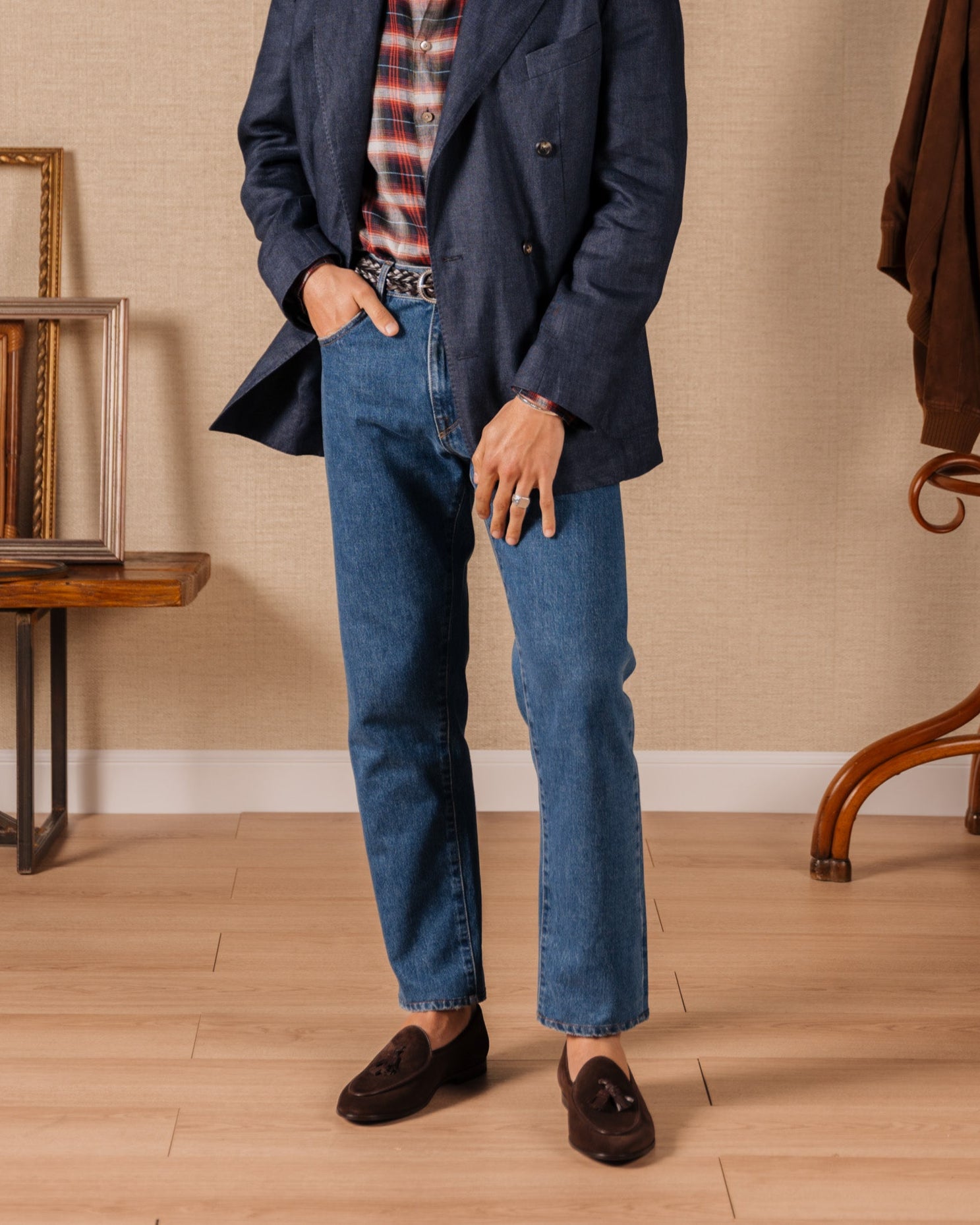 Vellano Bellagio Dark Brown Suede Loafers