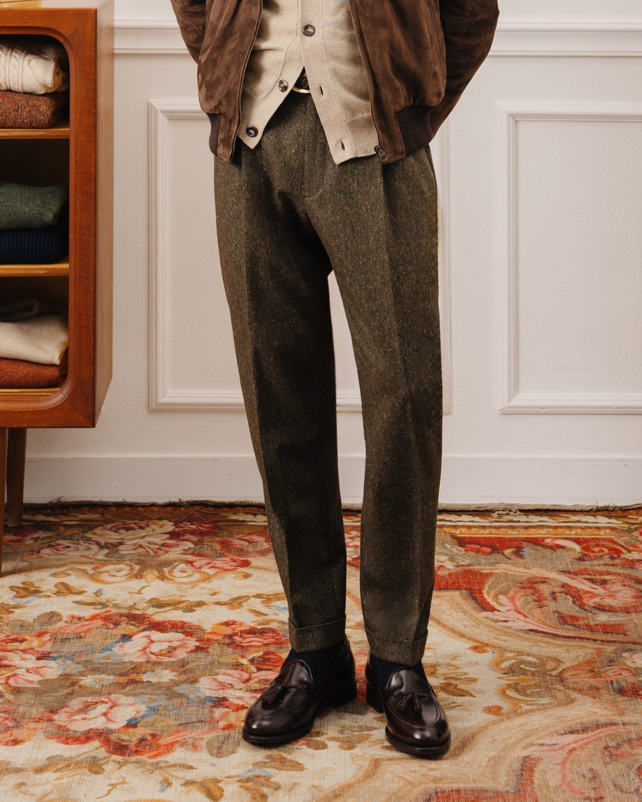 Vellano Halverton Burgundy Brown Tassel Loafers