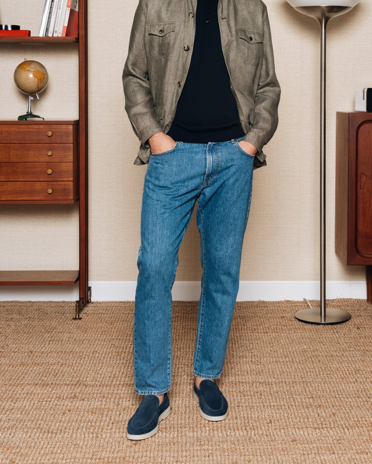 Vellano Calbridge Suede Loafers in Blue