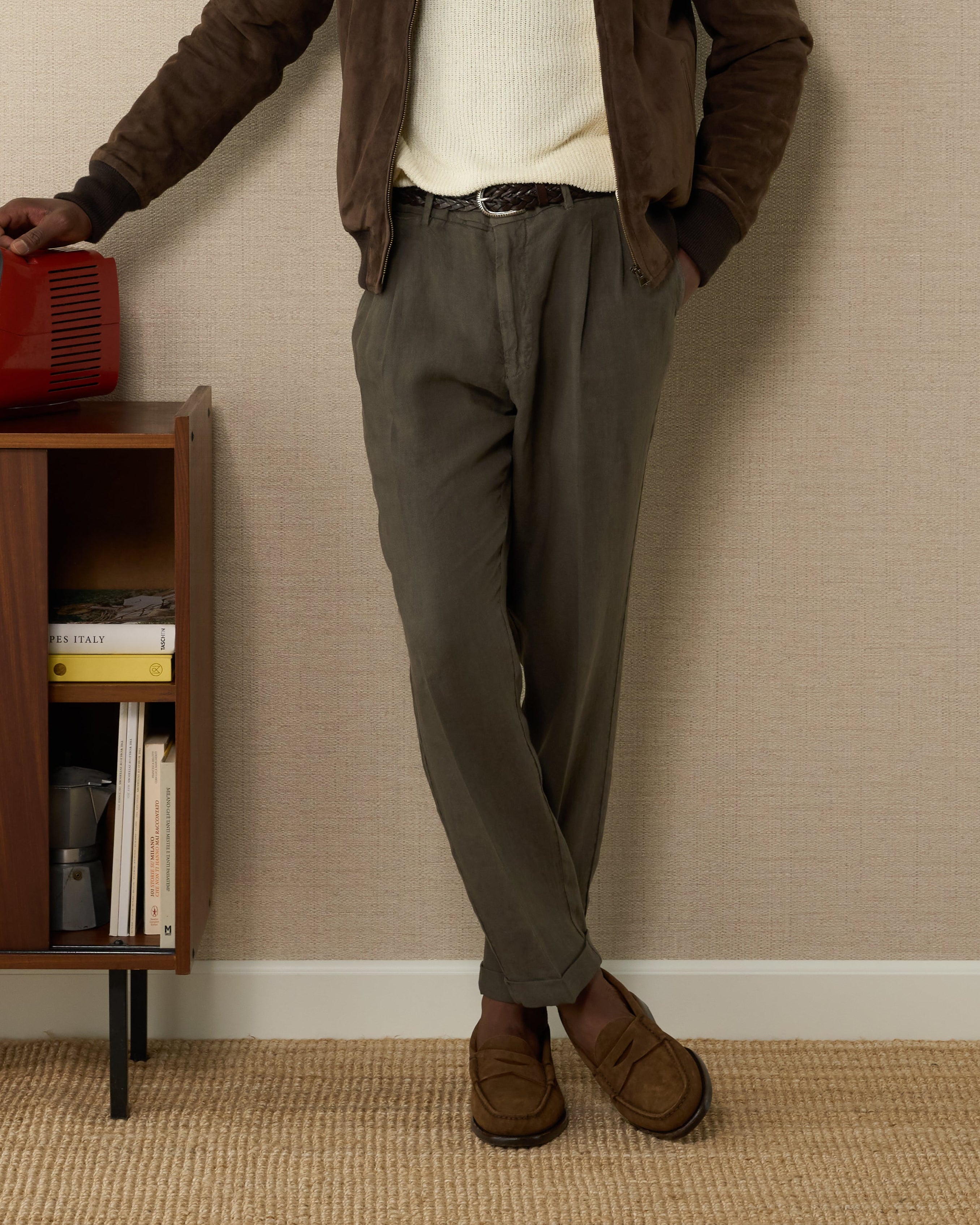 Vellano Tobacco Brown Penny Loafers