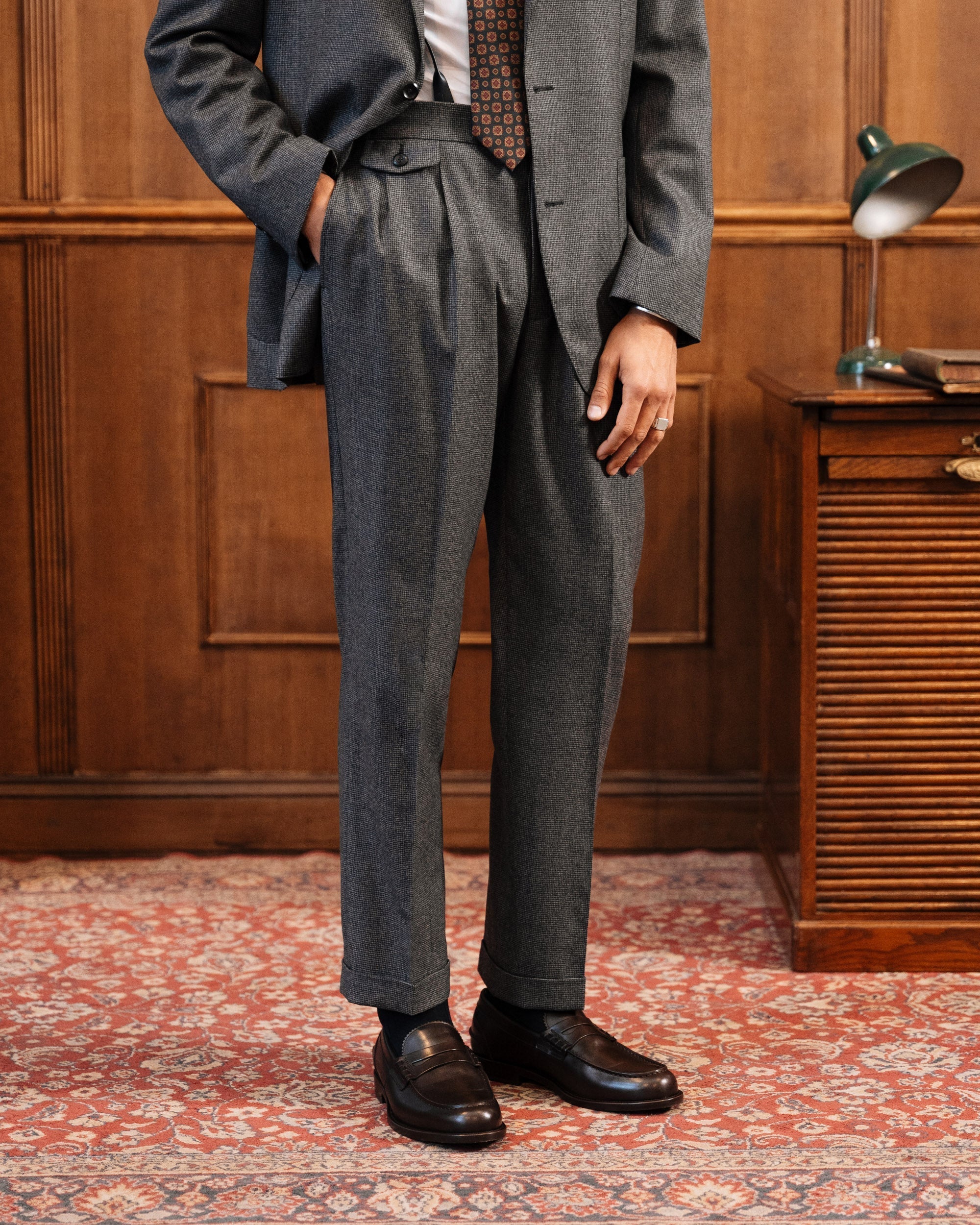 Vellano Deep Brown Penny Loafers