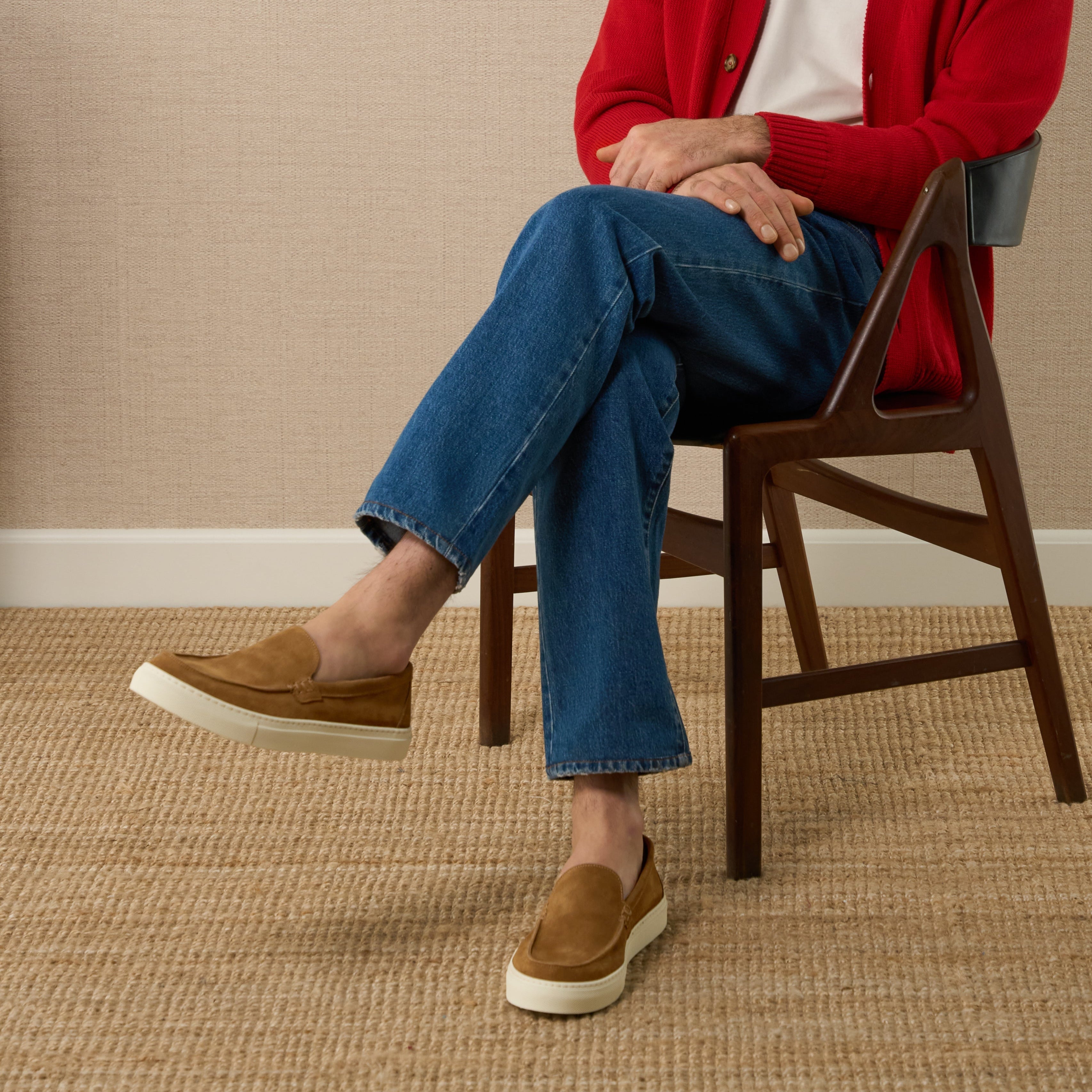 Vellano Bramleigh Tobacco Suede Loafers