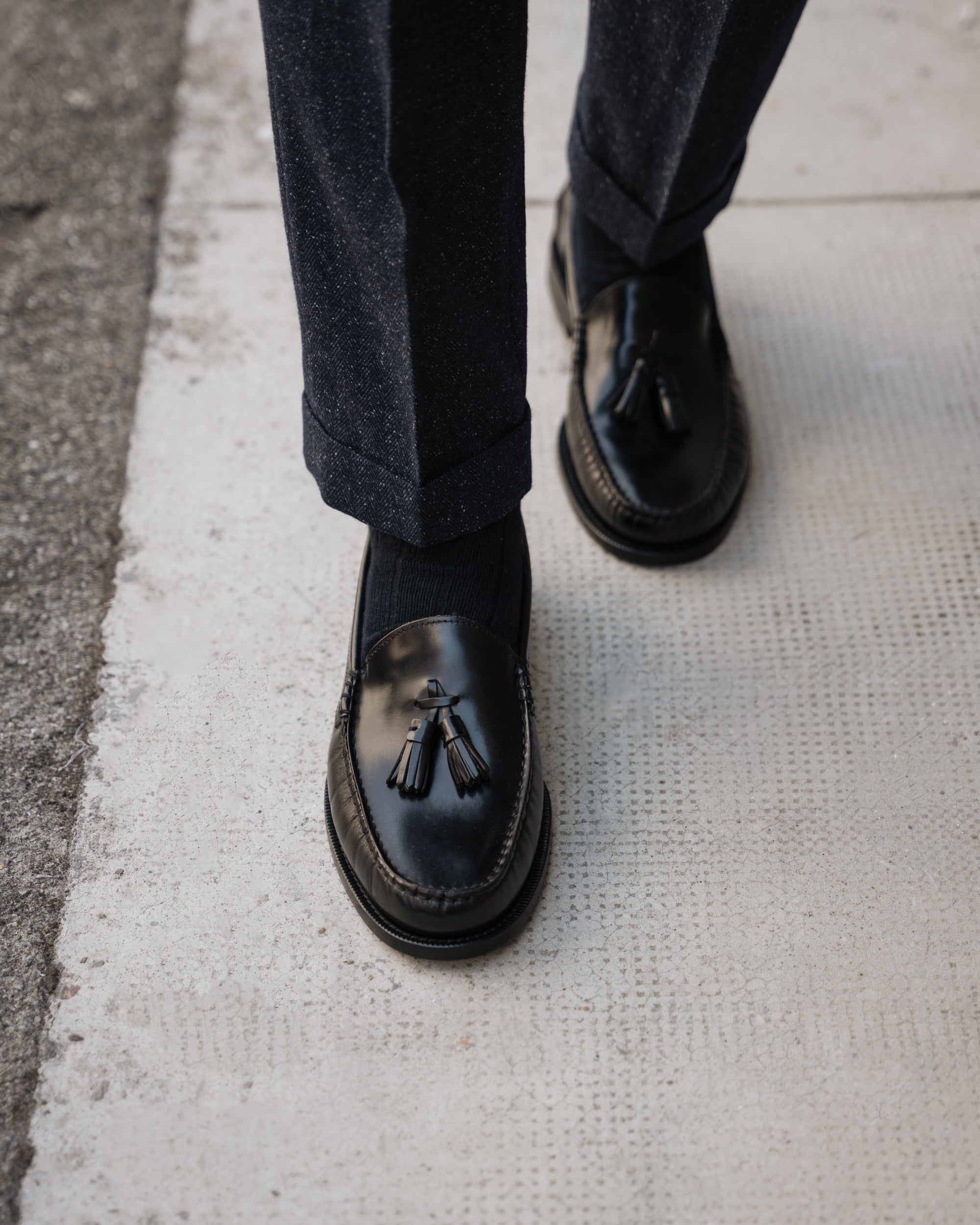Vellano Marusee Black Leather Loafers