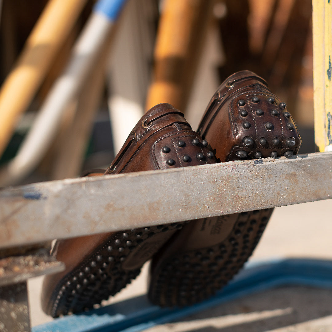 Vellano Eldwynd Tassel Moccasins in Dark Brown
