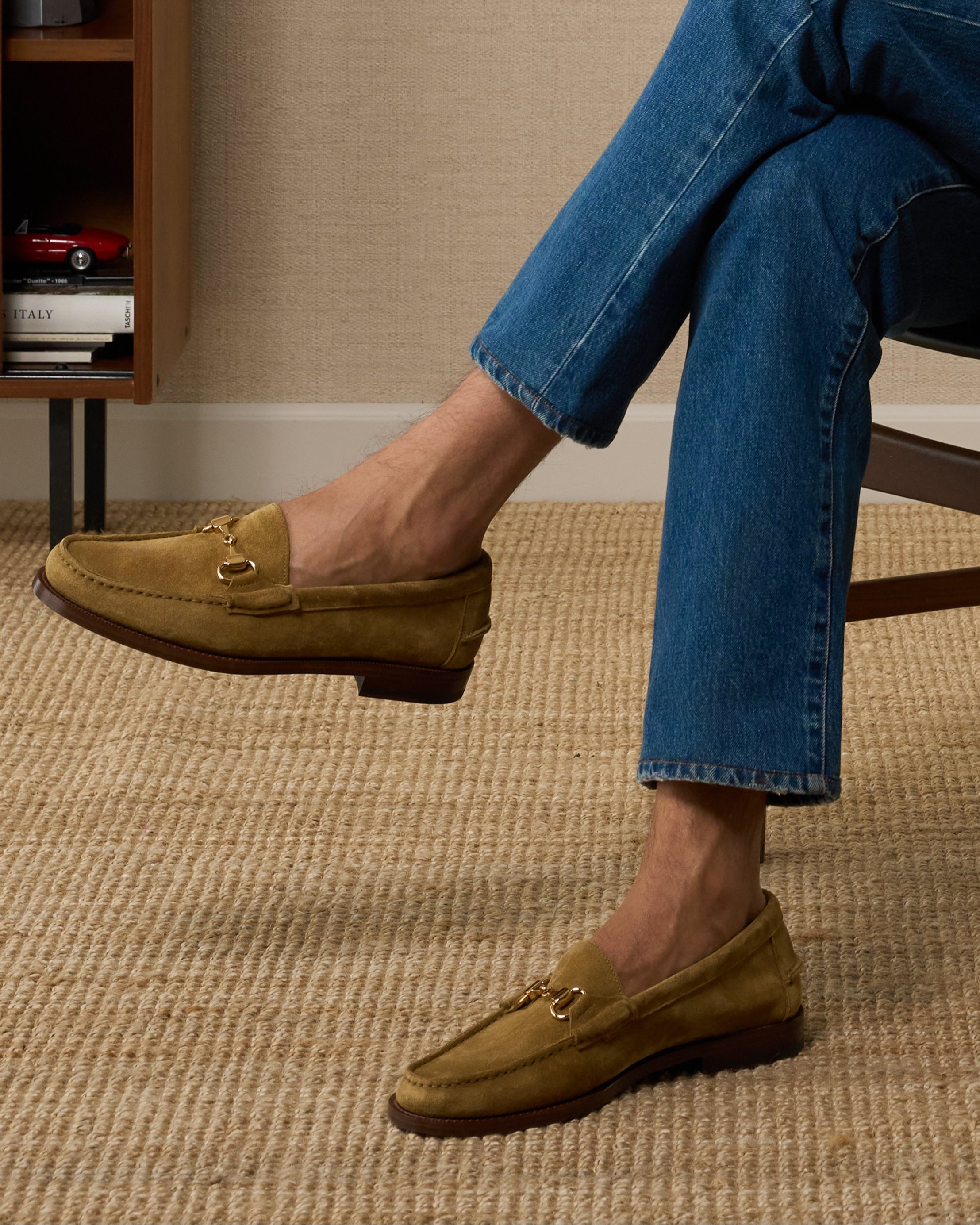 Vellano Raiser Beige Leather Loafers