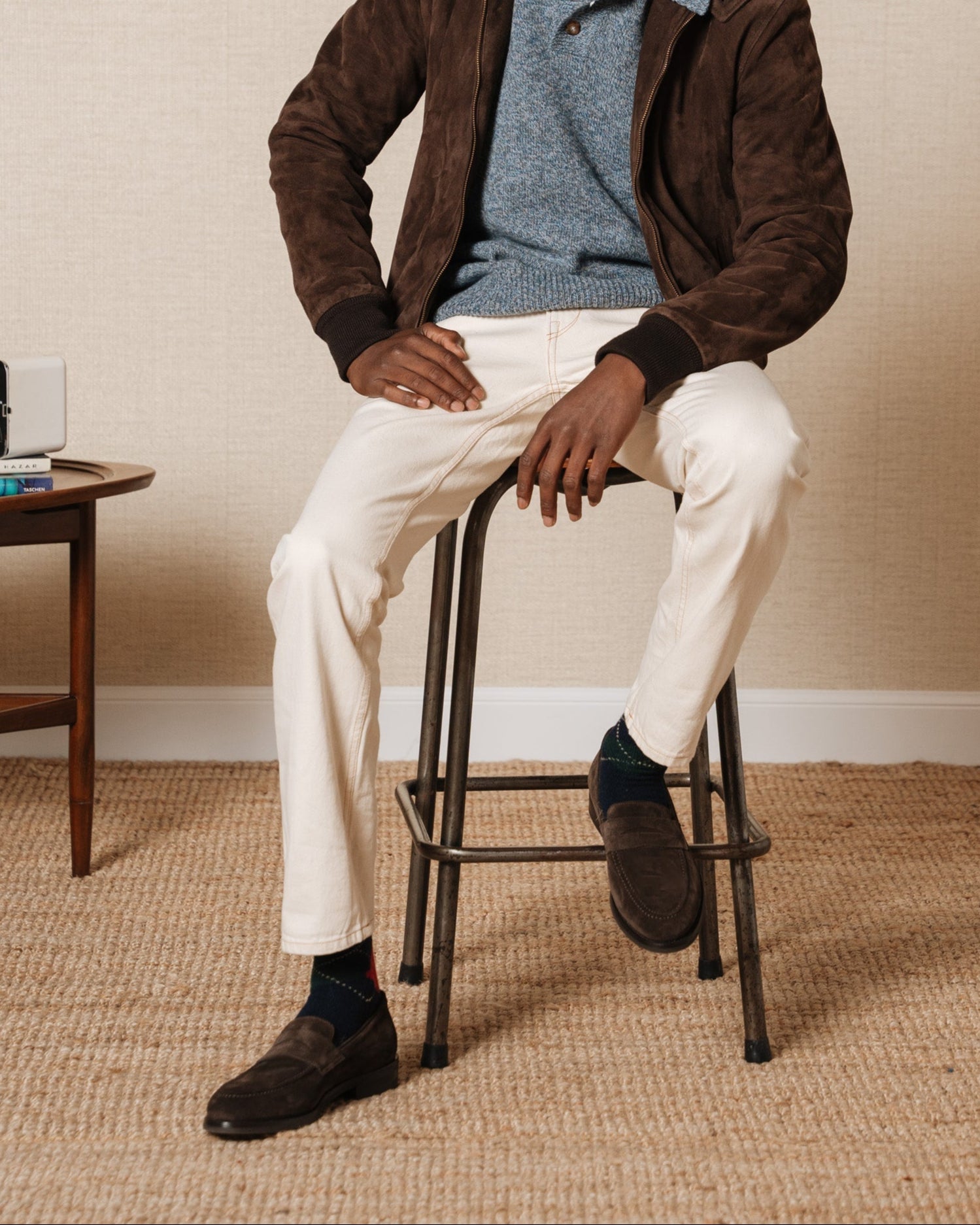 Vellano Harrowmere Tapered Dark Brown Suede Loafers