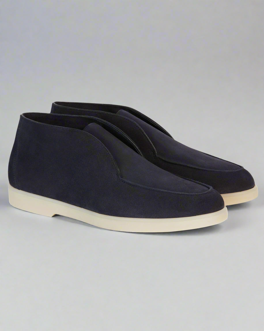 Vellano Bramleigh Blue Suede Loafers