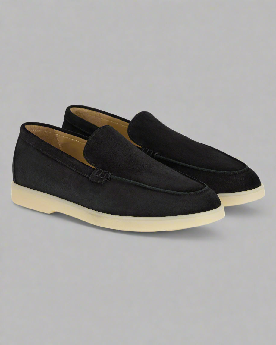 Vellano Calbridge Suede Loafers in Black