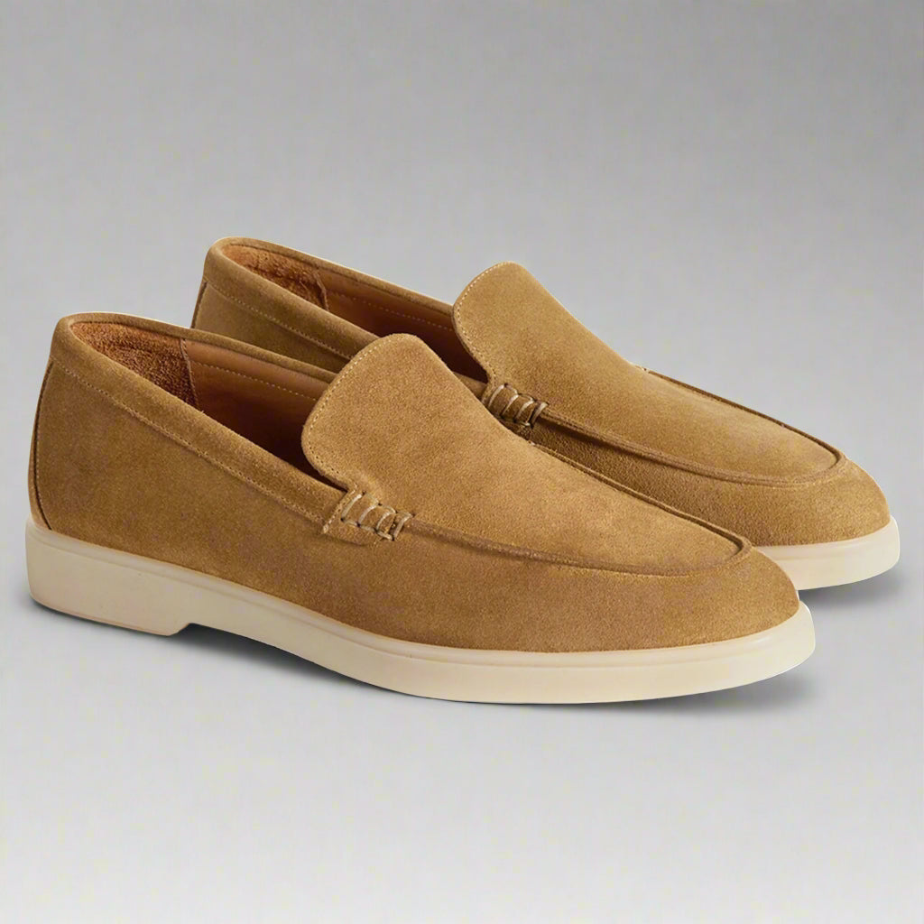 Vellano Calbridge Suede Loafers in Beige