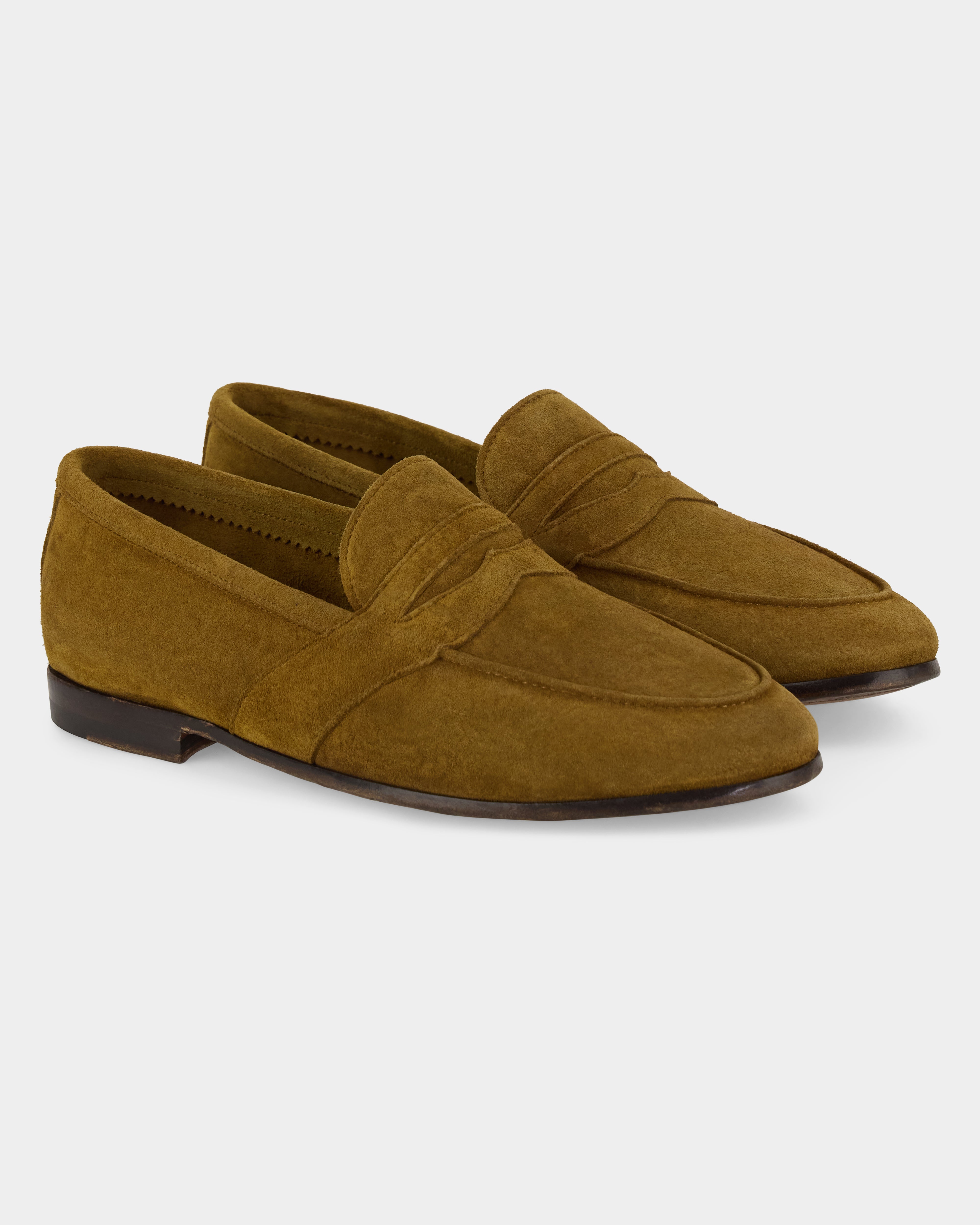 Vellano Gabellee Beige Suede Loafers