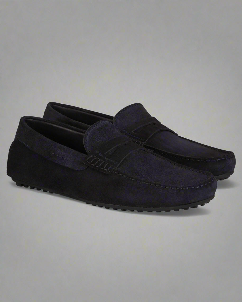 Vellano Eldwynd Blue Suede Moccasins