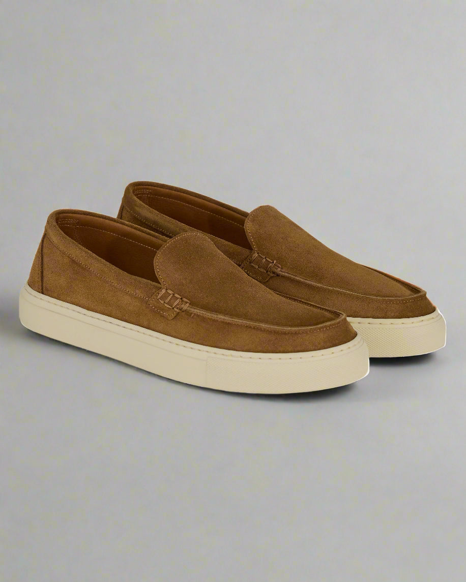 Vellano Bramleigh Tobacco Suede Loafers