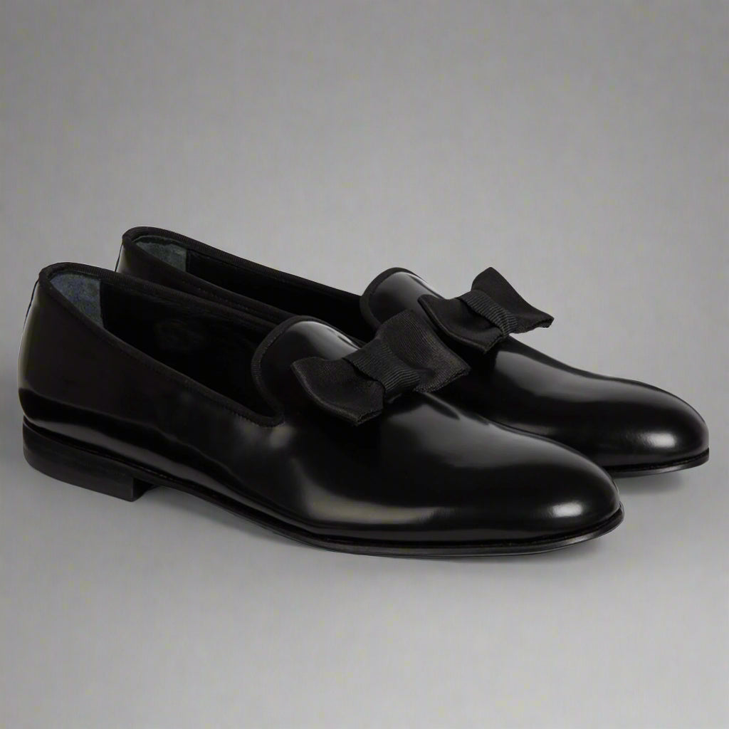 Vellano Merivale Black Belgian Leather Loafers
