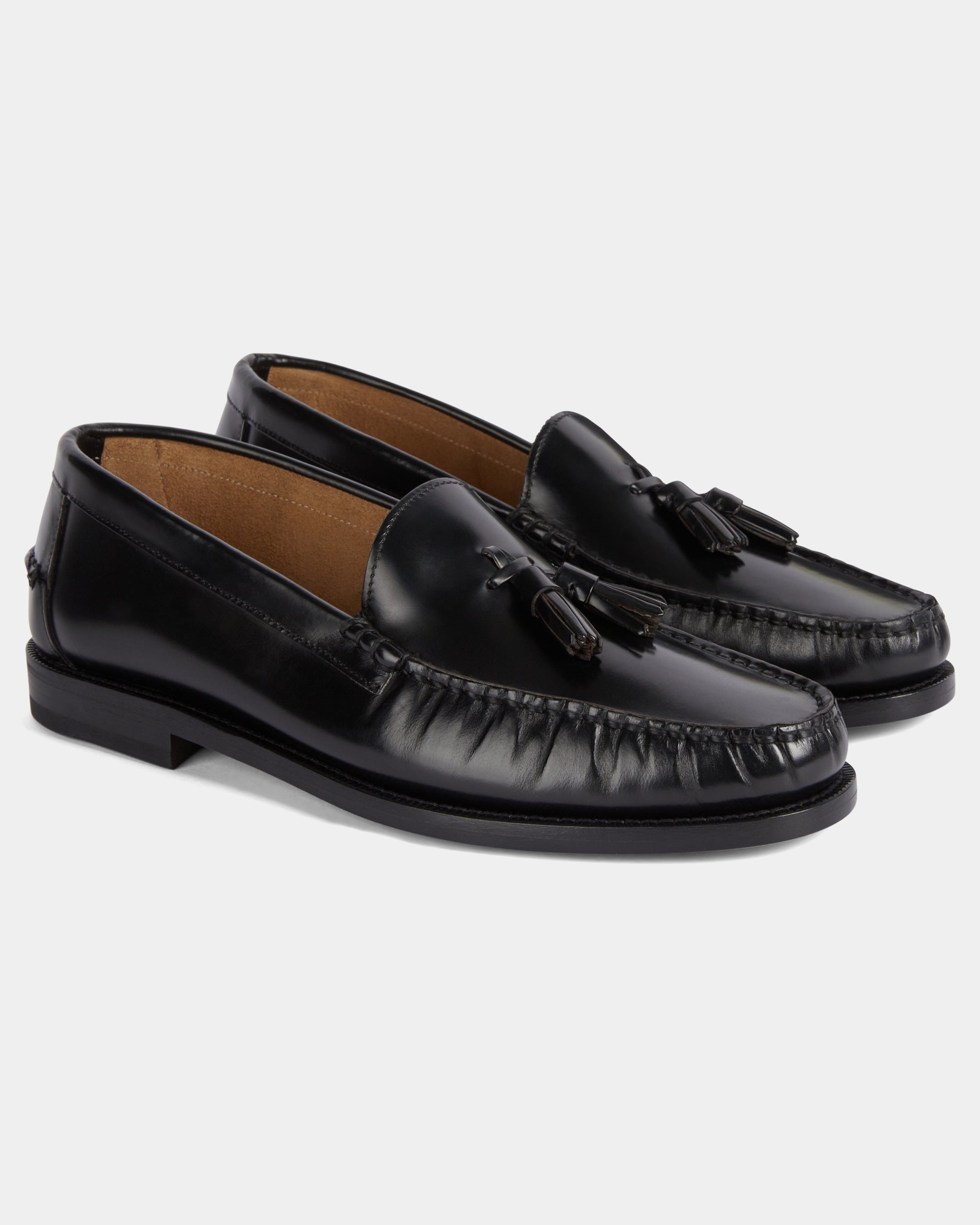 Vellano Marusee Black Leather Loafers