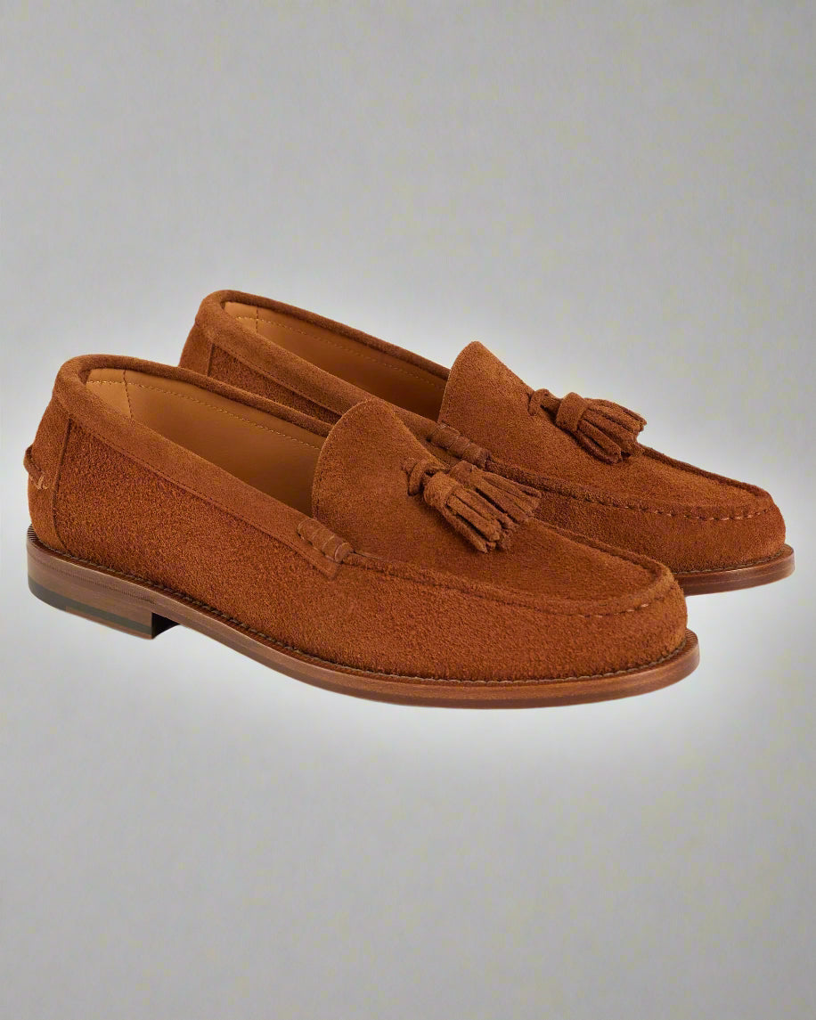 Vellano Marusee Tobacco Suede Loafers