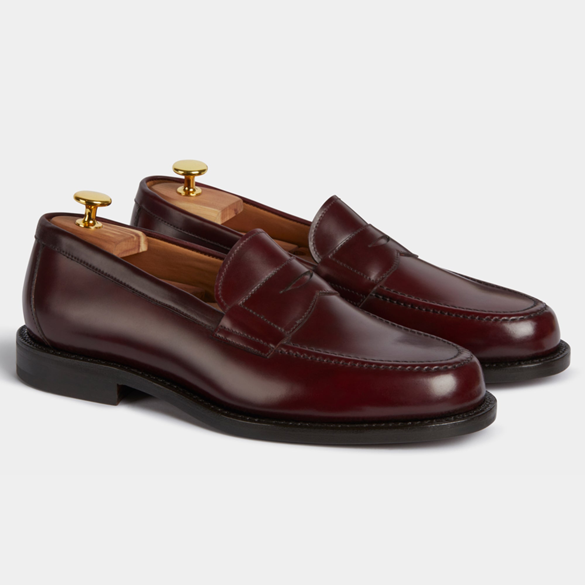 Vellano Dovermoor Burgundy Cordovan Loafers
