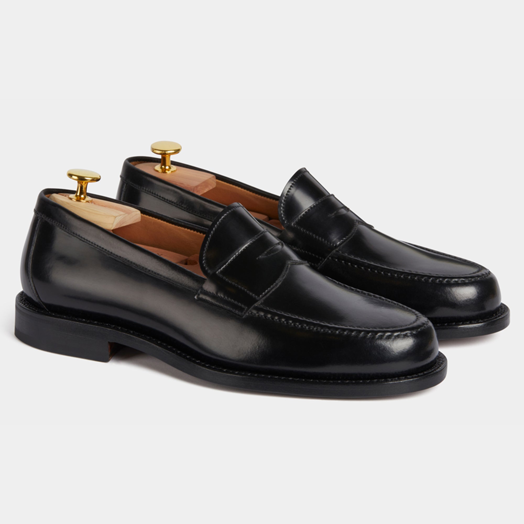 Vellano Dovermoor Black Cordovan Loafers