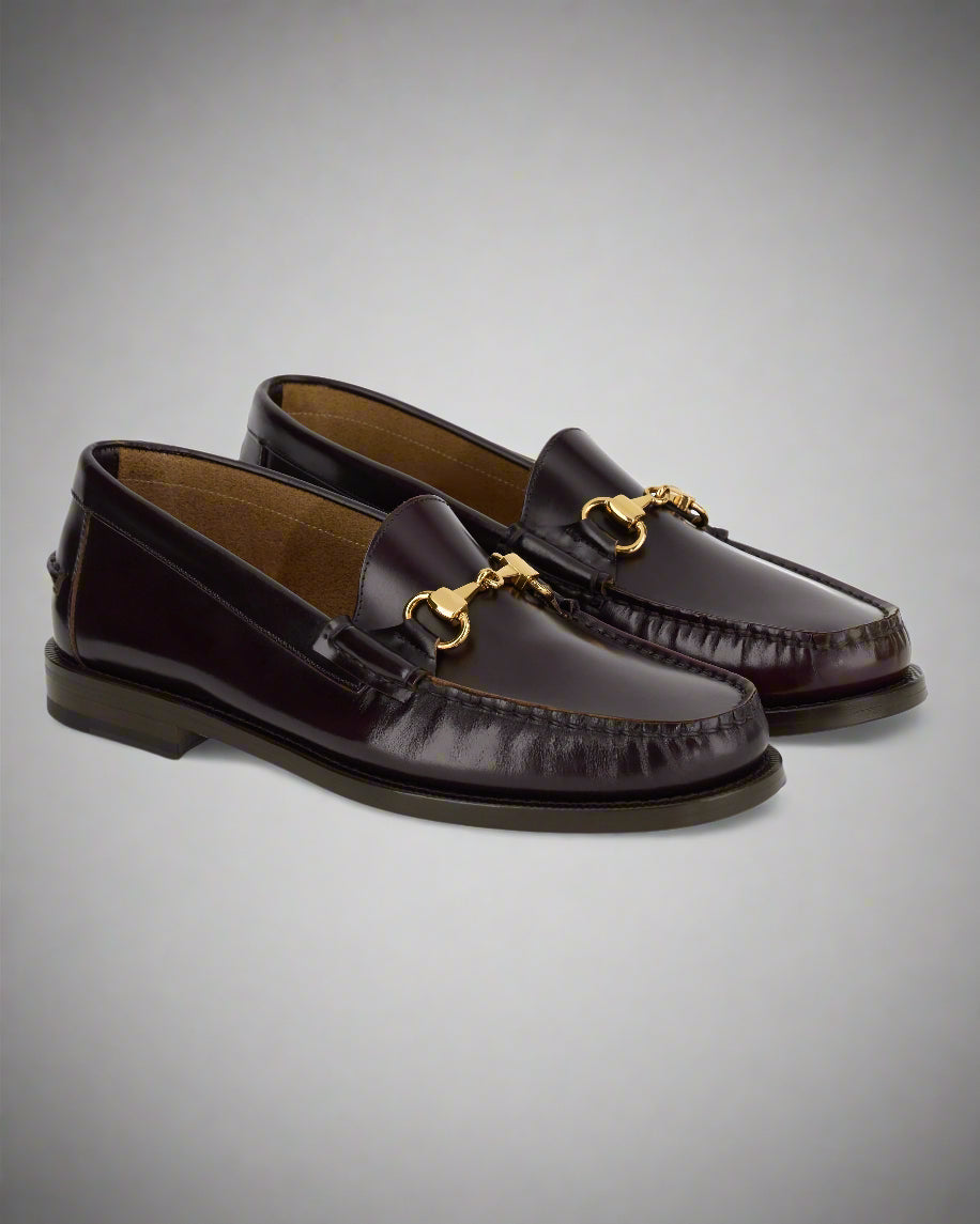 Vellano Raiser Black Leather Loafers
