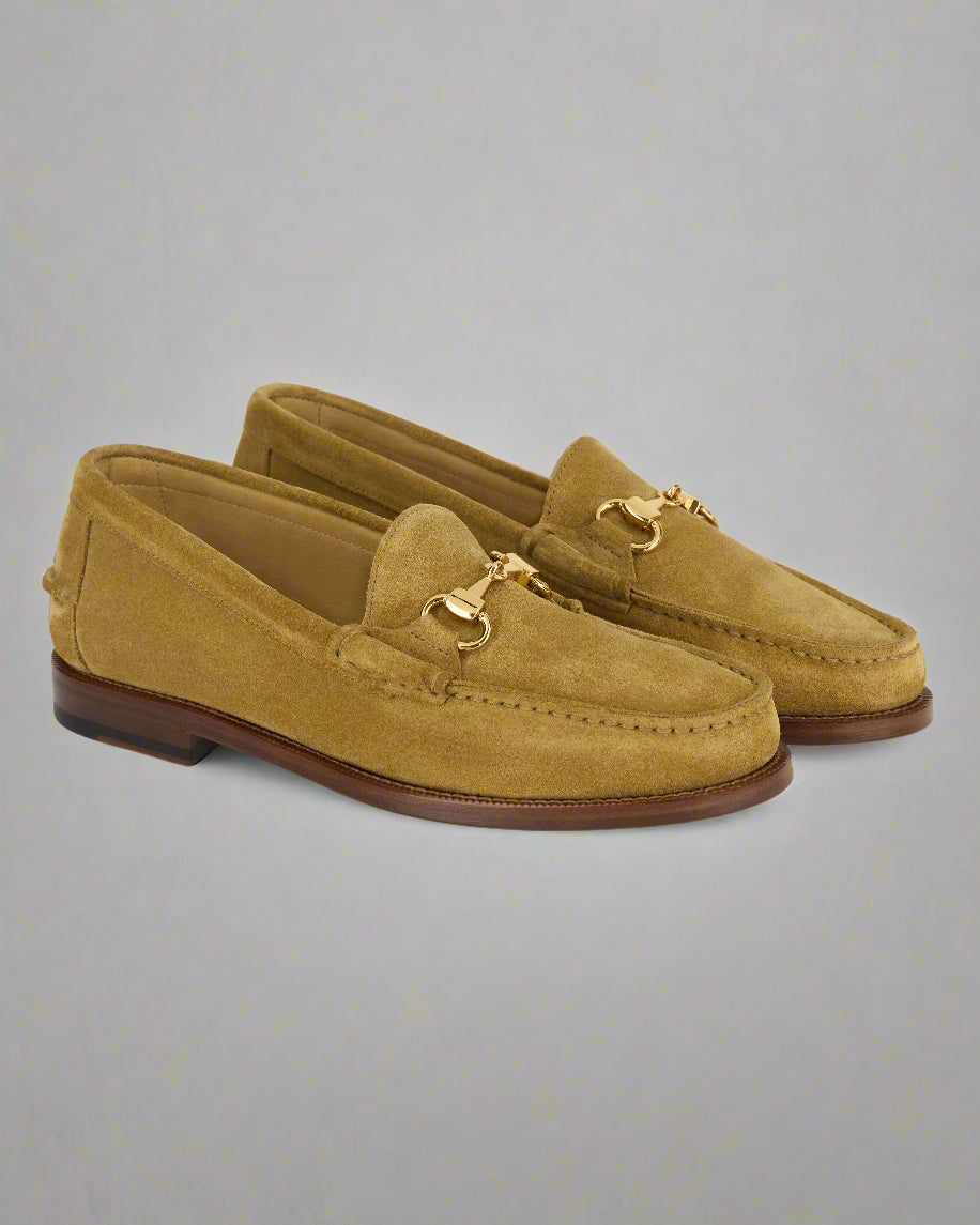 Vellano Raiser Beige Leather Loafers