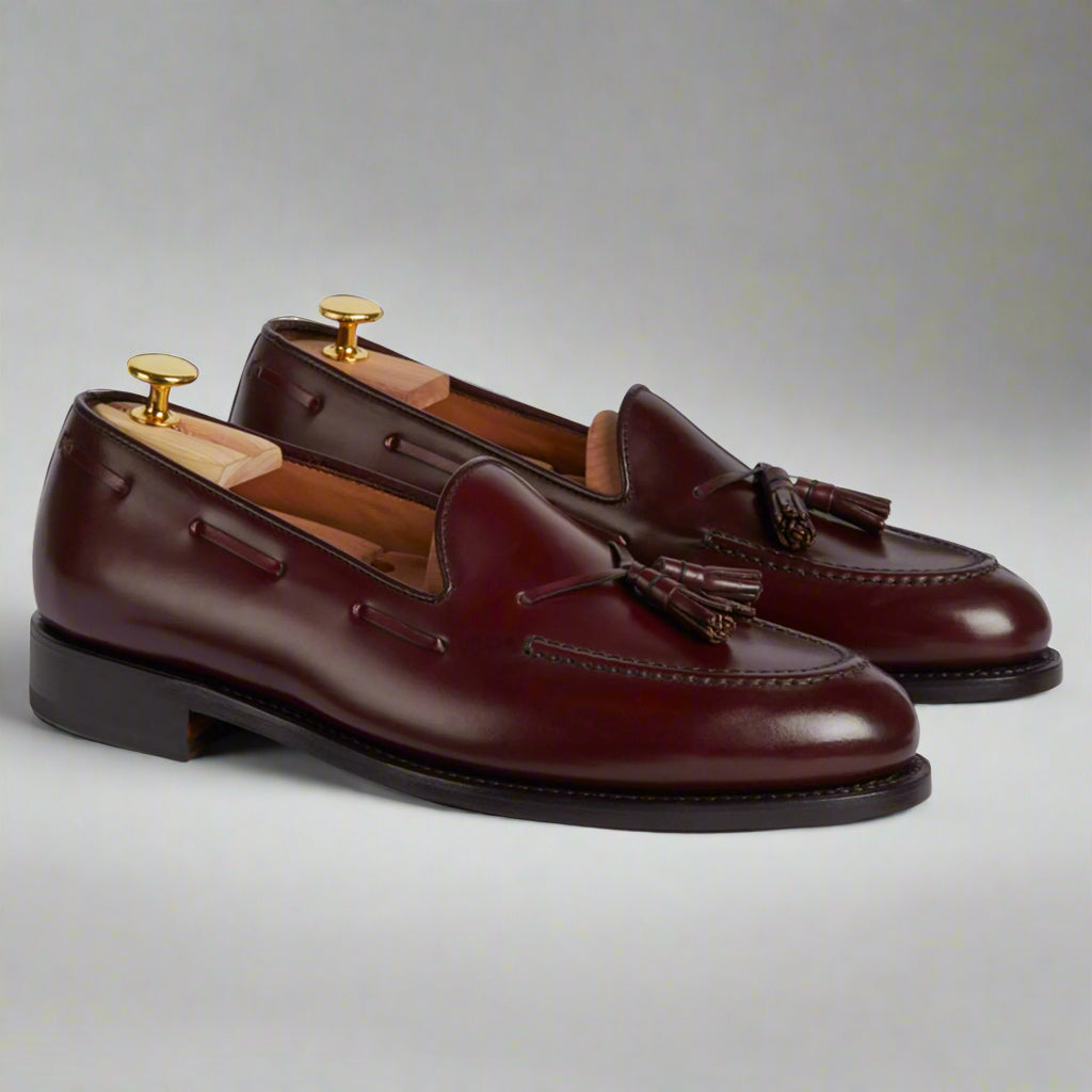 Vellano Cordovan Tassel Loafers