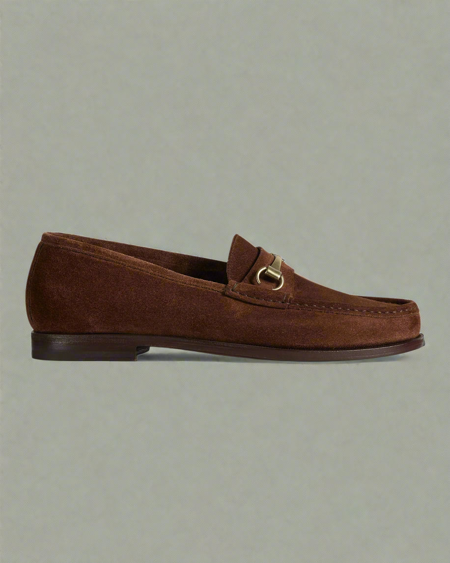 Vellano Milano Brown Suede Loafers