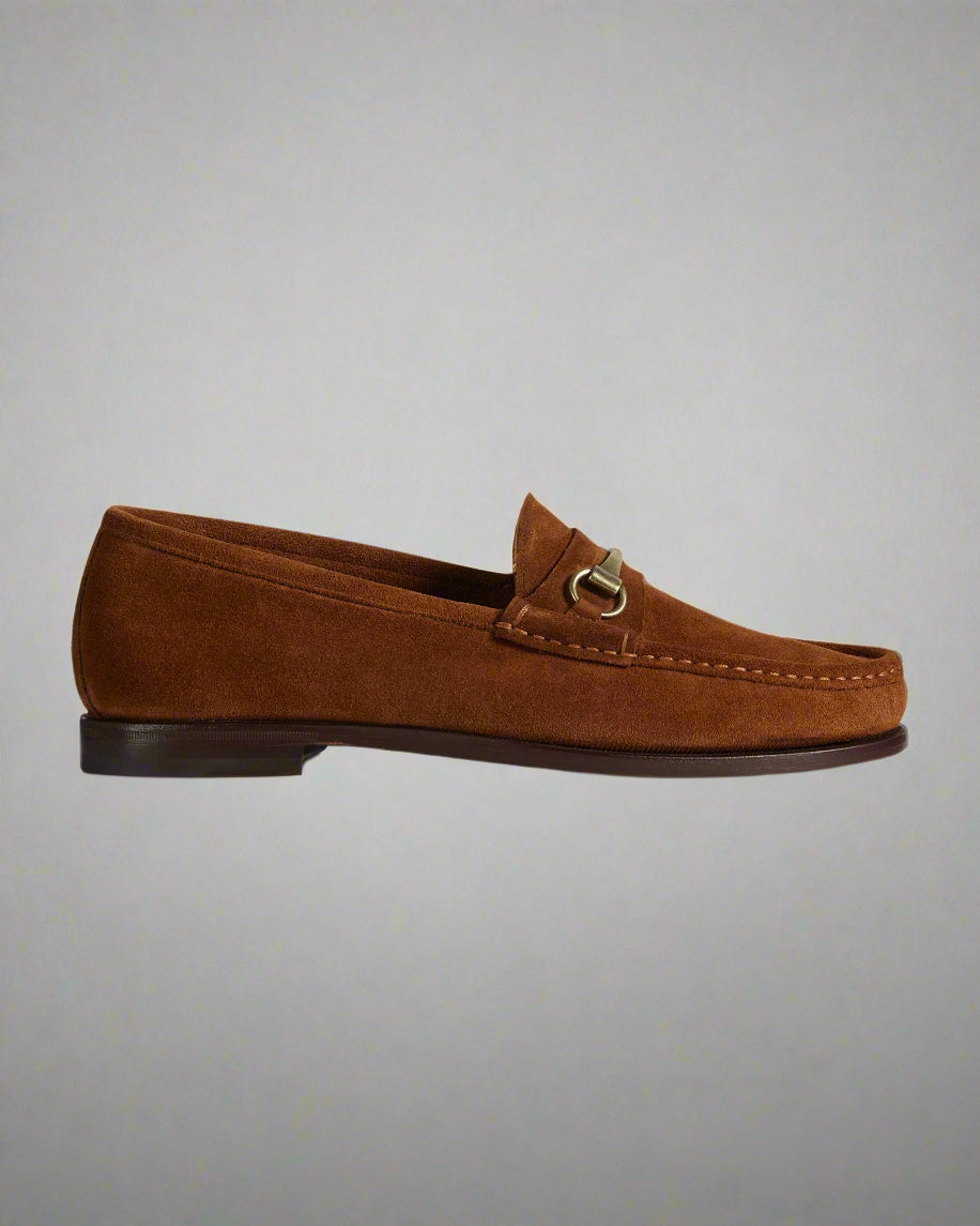 Vellano Milano Tobacco Suede Loafers
