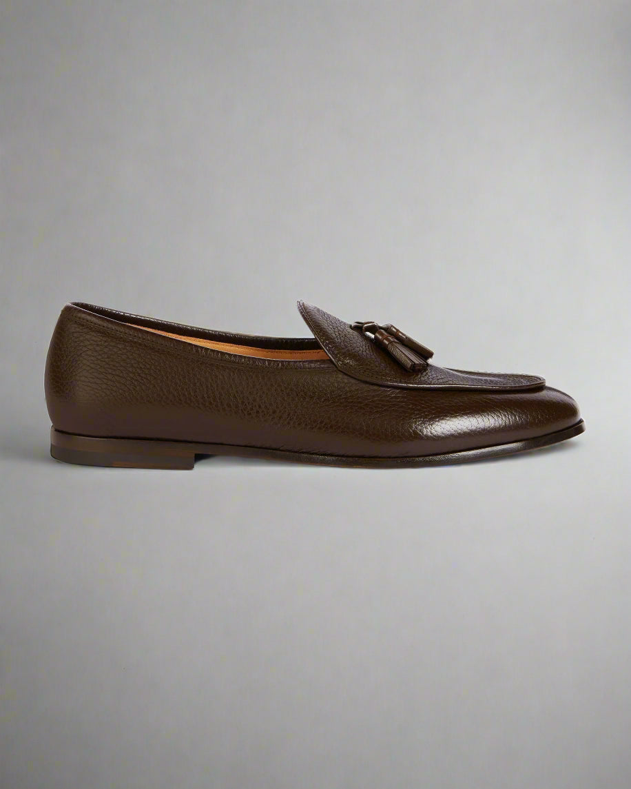 Vellano Bellagio Dark Brown Leather Loafers
