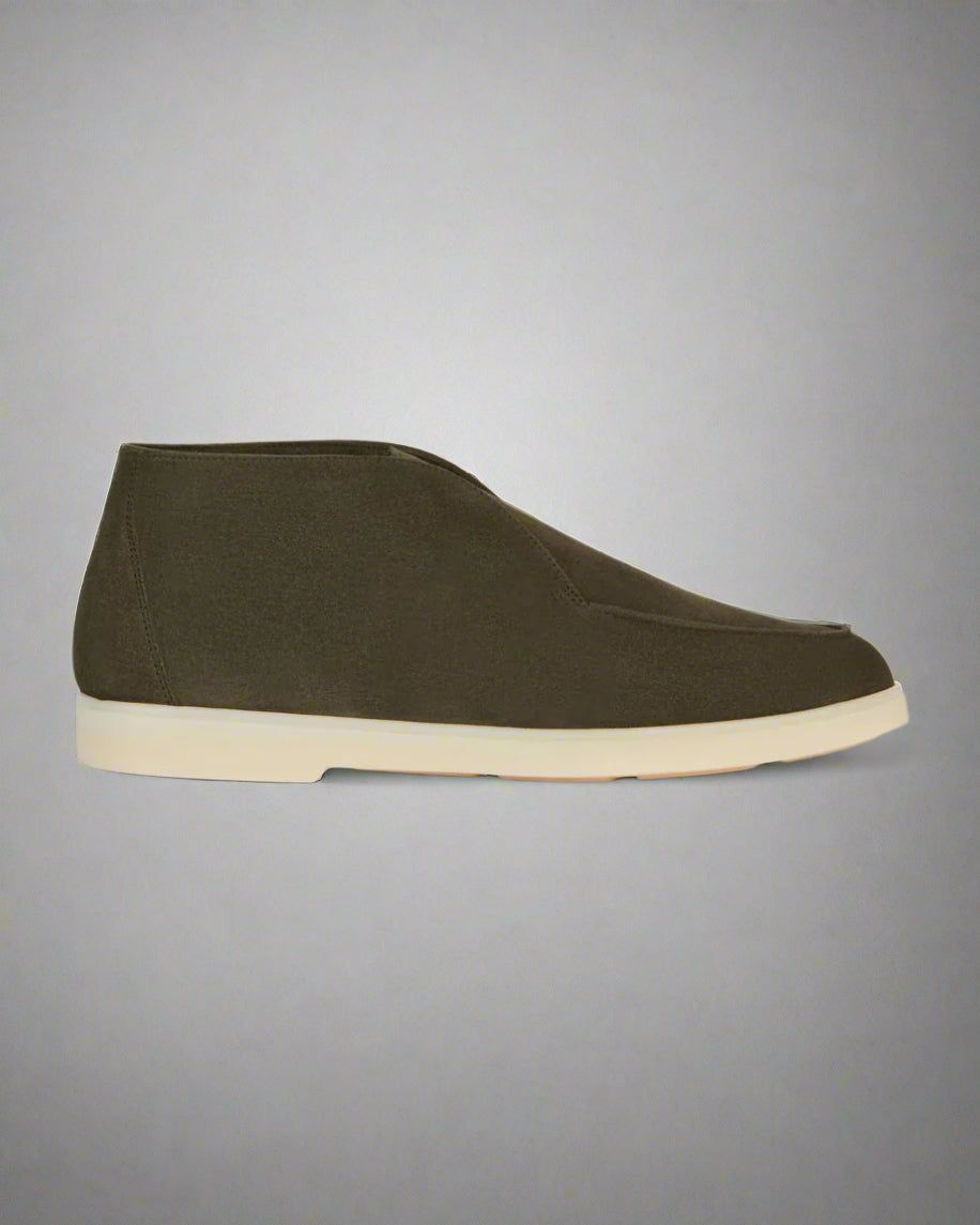 Vellano Bramleigh Green Suede Loafers