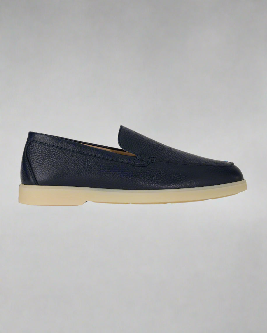 Vellano Calbridge Deer Leather Loafers in Blue