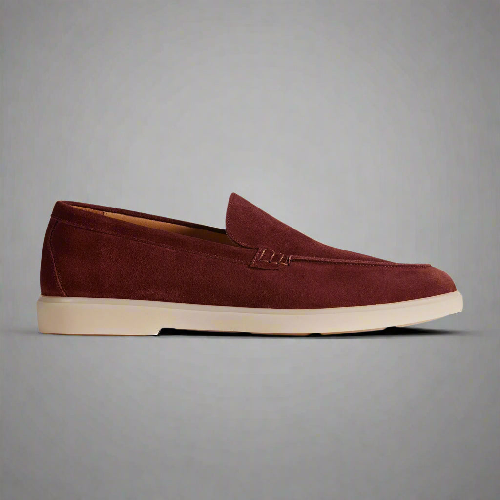 Vellano Calbridge Suede Loafers in Red