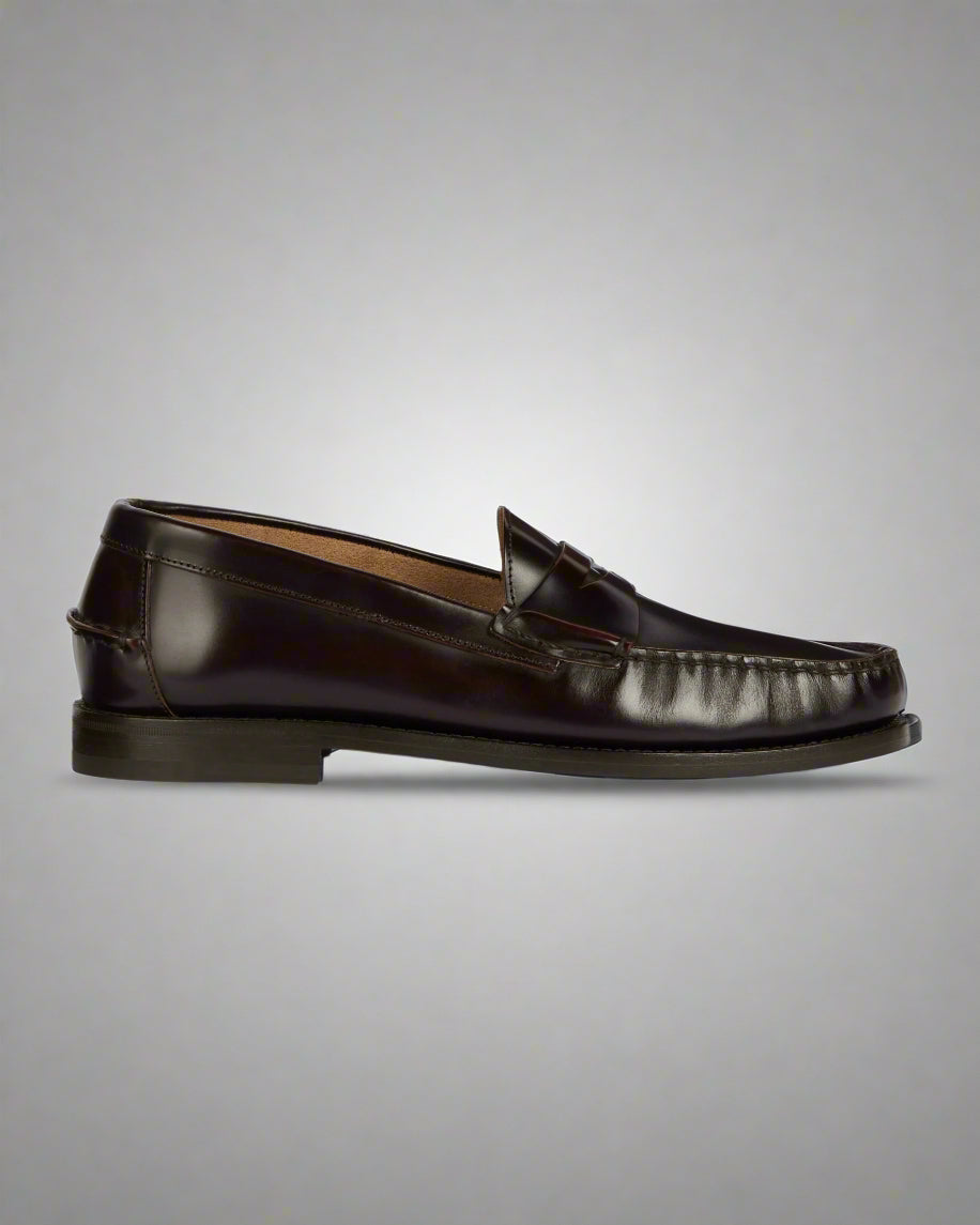 Vellano Burgundy Penny Loafers