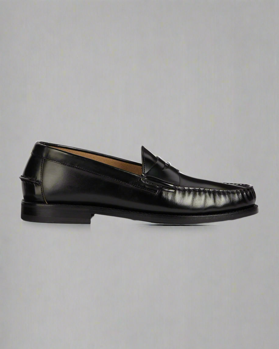 Vellano Black Penny Loafers